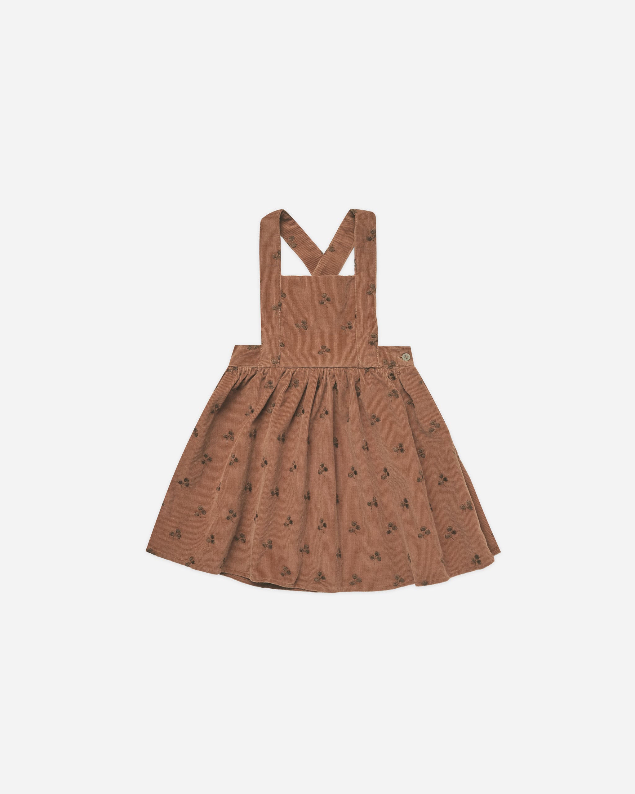 Corduroy Pinafore Dress || Blossom Embroidery - Rylee + Cru | Kids Clothes | Trendy Baby Clothes | Modern Infant Outfits |