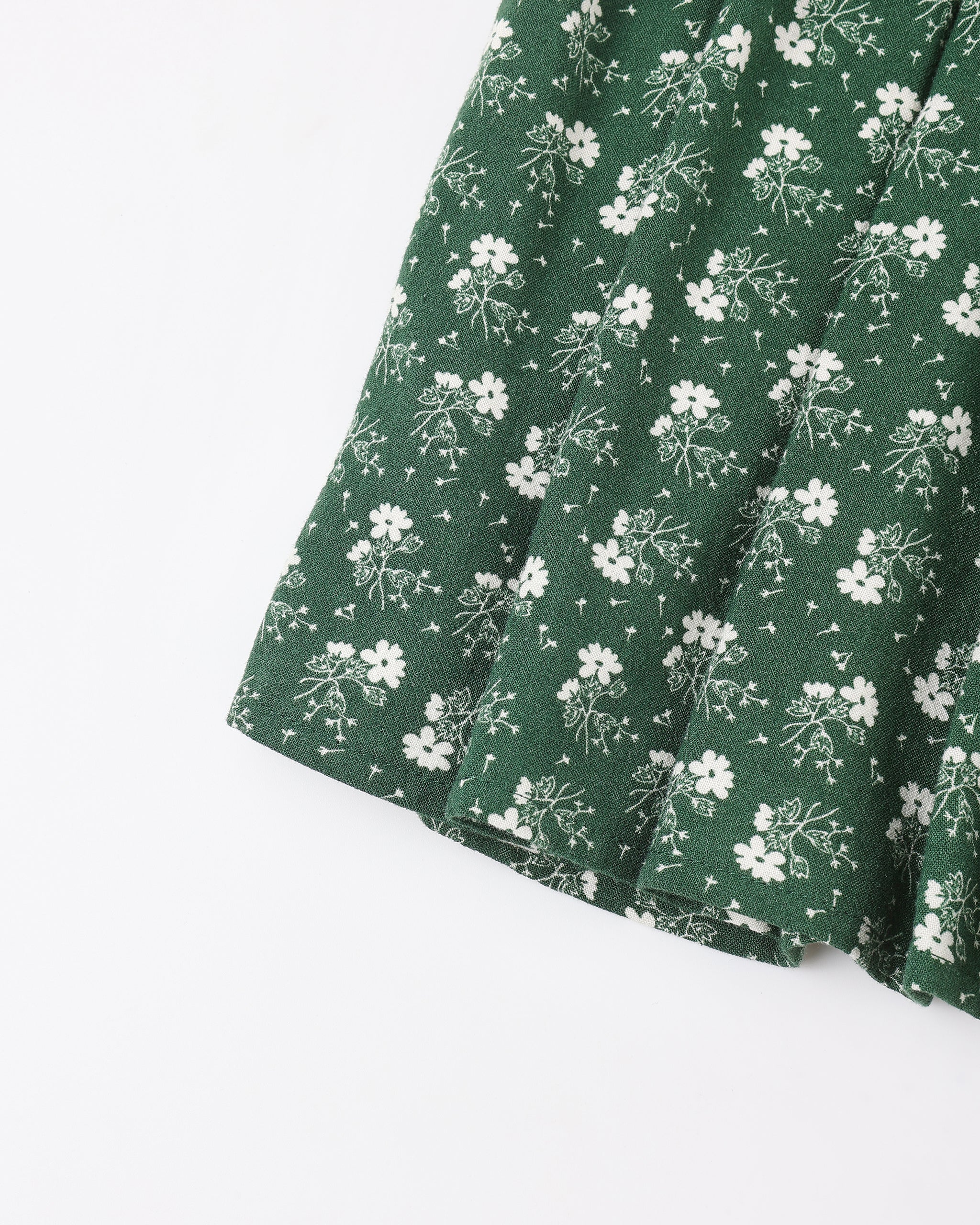 Tiered Midi Skirt || Green Ditsy - Rylee + Cru | Kids Clothes | Trendy Baby Clothes | Modern Infant Outfits |