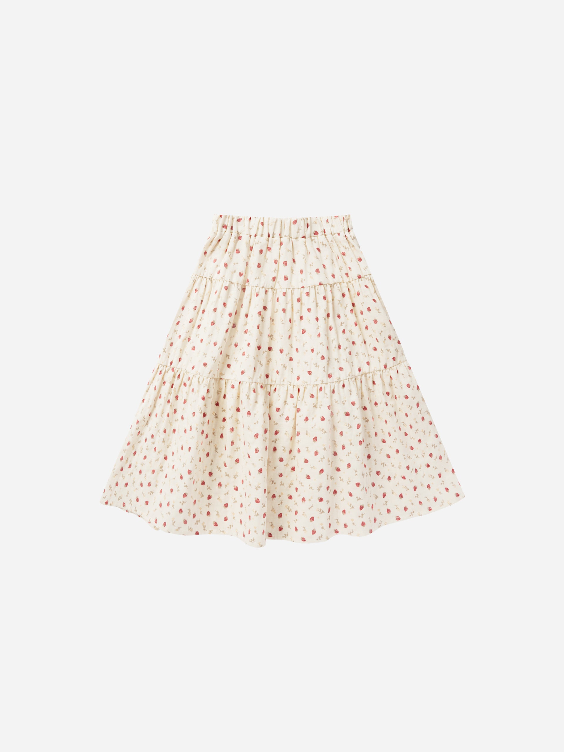 Tiered Midi Skirt || Strawberry Field - Rylee + Cru | Kids Clothes | Trendy Baby Clothes | Modern Infant Outfits |