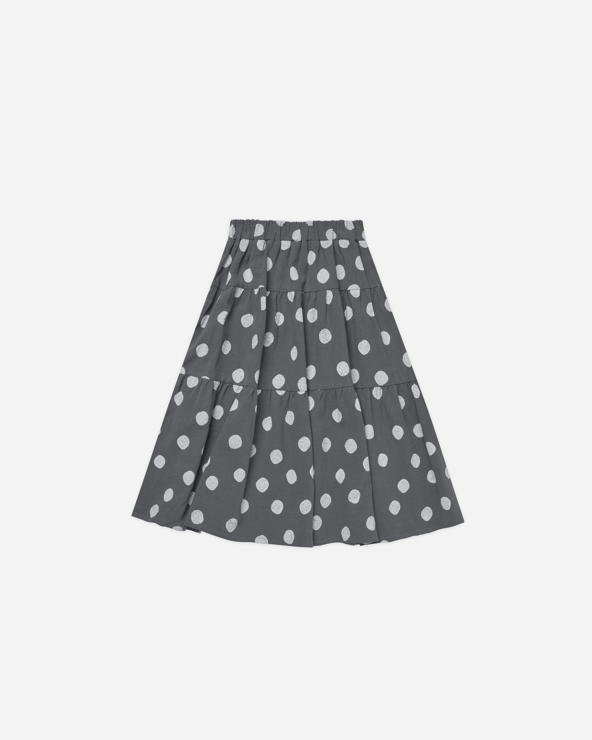 Tiered Midi Skirt || Dotty - Rylee + Cru | Kids Clothes | Trendy Baby Clothes | Modern Infant Outfits |