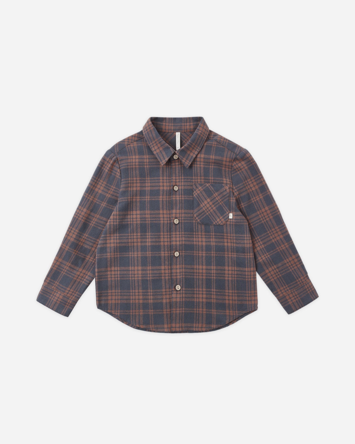Collared Long Sleeve Shirt Midnight Plaid - Rylee + Cru | Kids Clothes | Trendy Baby Clothes | Modern Infant Outfits |