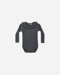 Ruffle Collar Bodysuit Midnight - Rylee + Cru | Kids Clothes | Trendy Baby Clothes | Modern Infant Outfits |