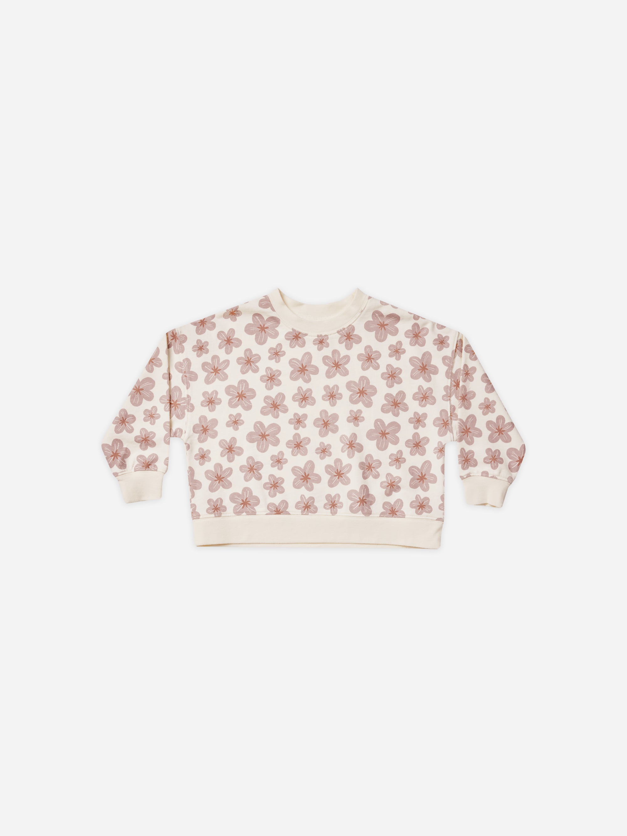 Boxy Pullover || Hibiscus - Rylee + Cru | Kids Clothes | Trendy Baby Clothes | Modern Infant Outfits |