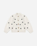 Tulip Cardigan Midnight Daisies - Rylee + Cru | Kids Clothes | Trendy Baby Clothes | Modern Infant Outfits |