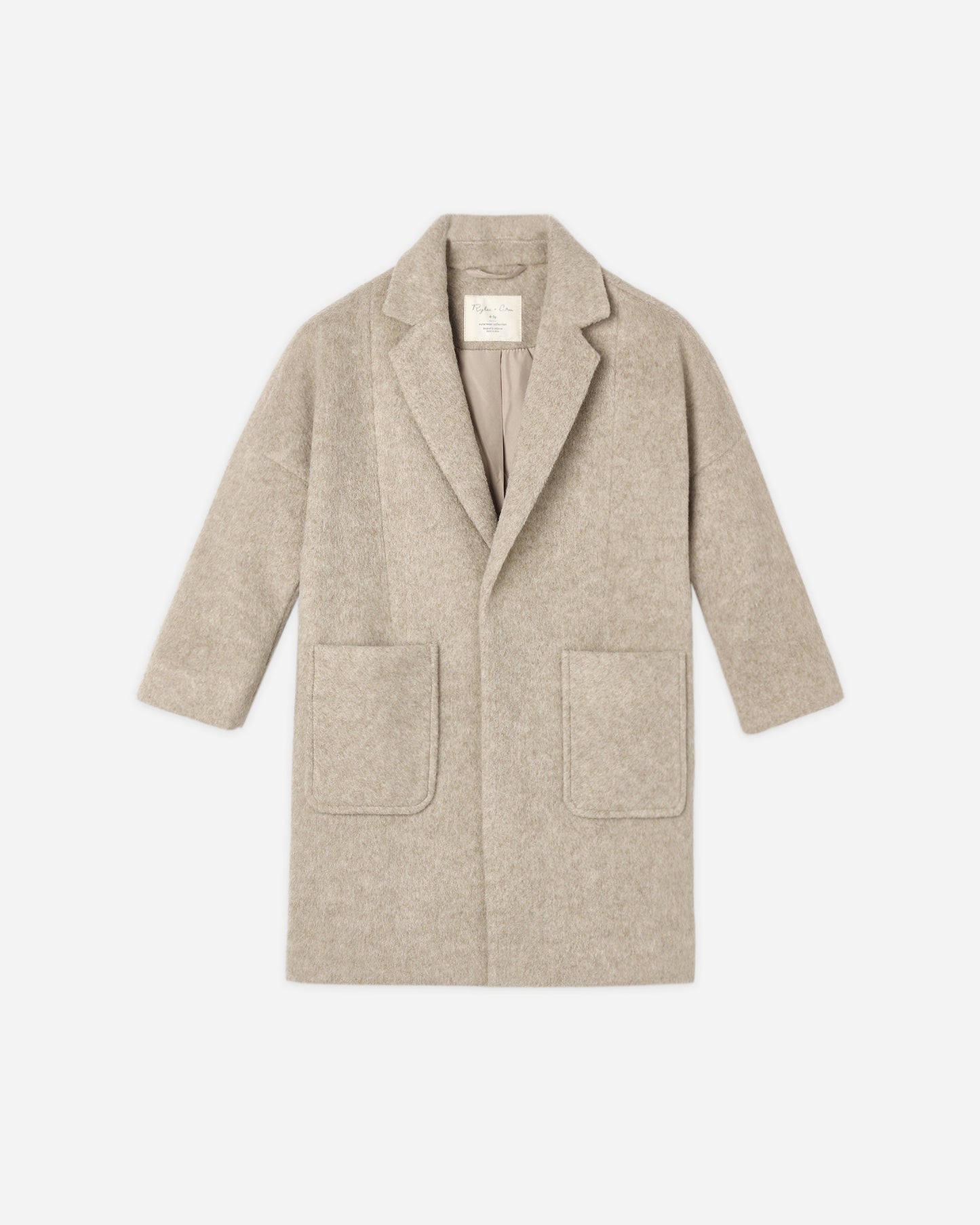 Longline Coat Stone - Rylee + Cru | Kids Clothes | Trendy Baby Clothes | Modern Infant Outfits |