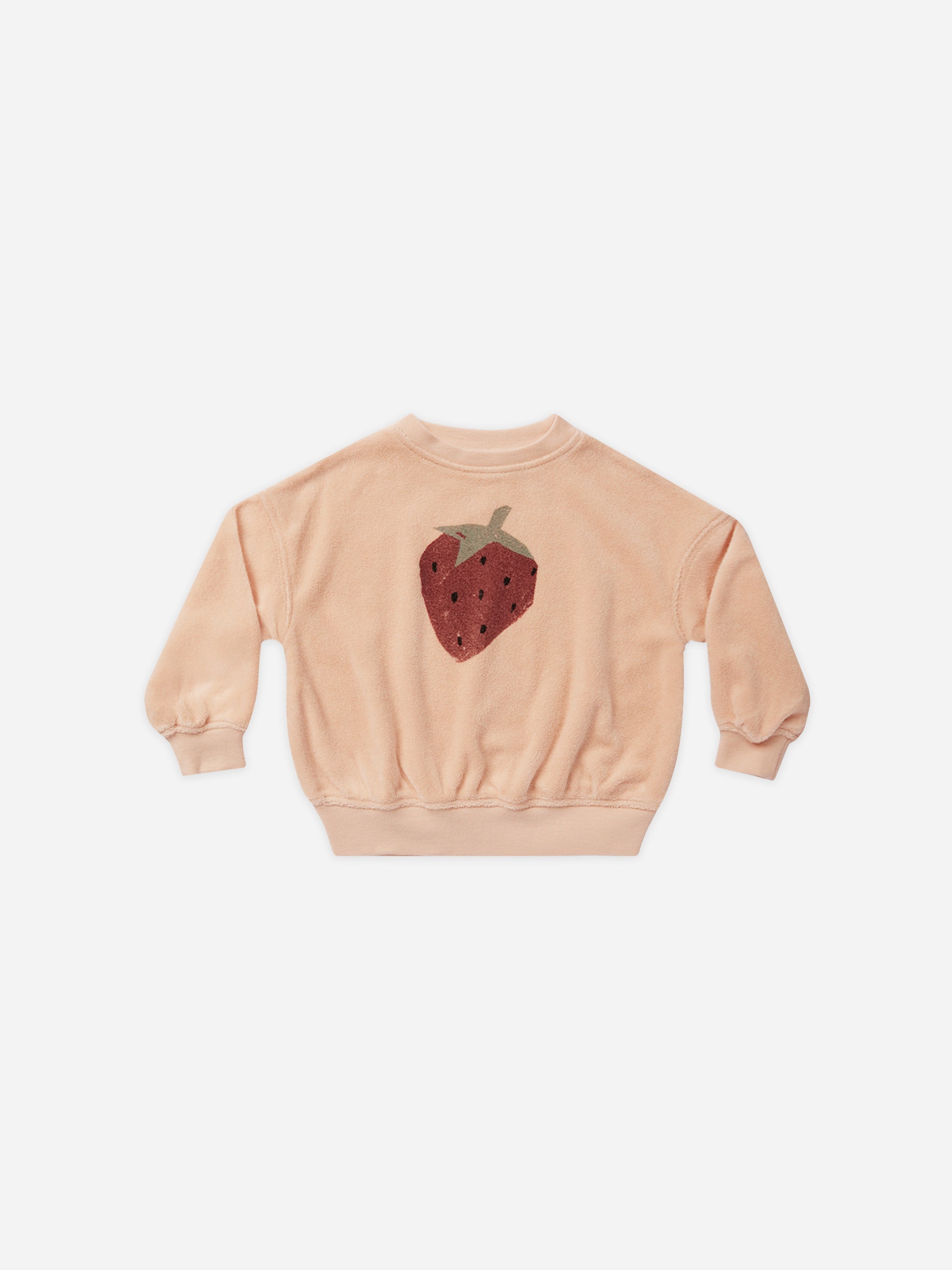 Sweatshirt || Strawberry - Rylee + Cru | Kids Clothes | Trendy Baby Clothes | Modern Infant Outfits |
