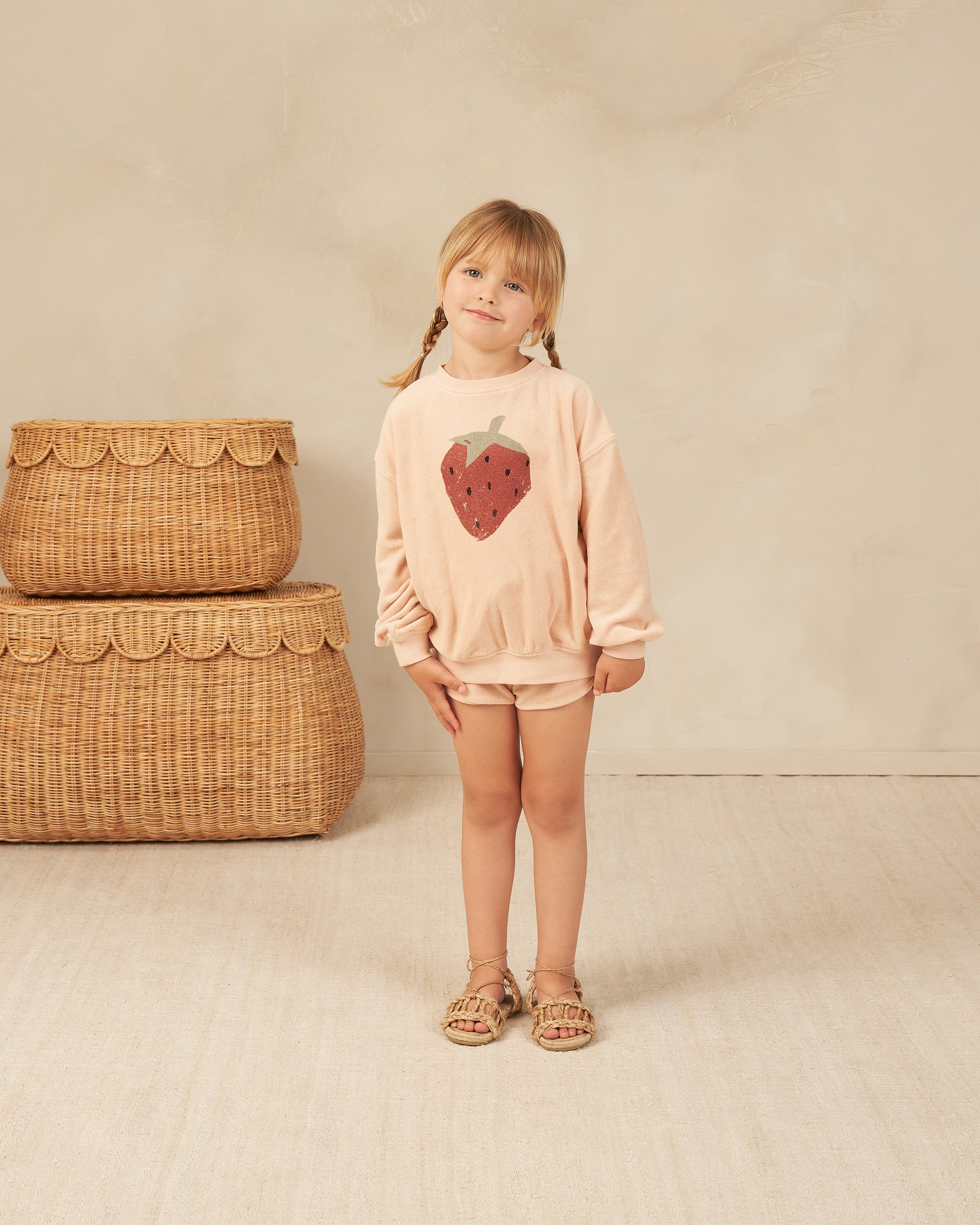 Track Short || Apricot - Rylee + Cru | Kids Clothes | Trendy Baby Clothes | Modern Infant Outfits |