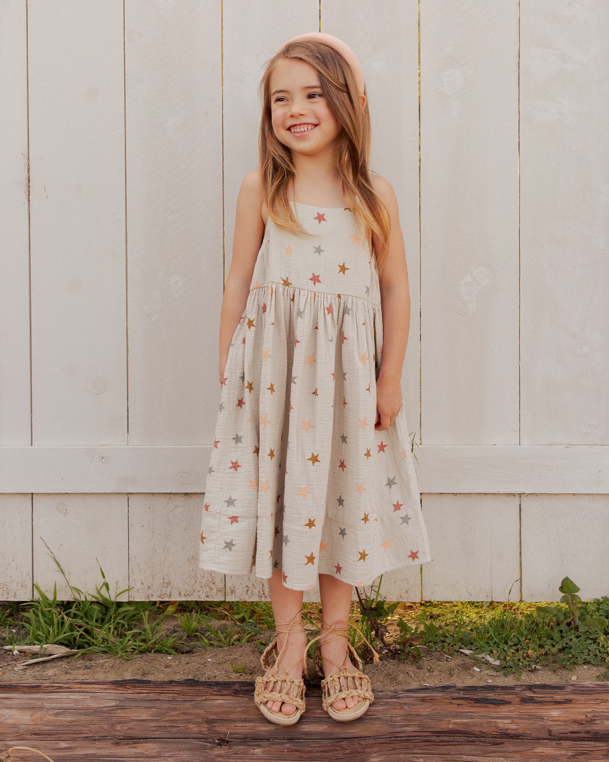 Ava Dress || Stars - Rylee + Cru | Kids Clothes | Trendy Baby Clothes | Modern Infant Outfits |