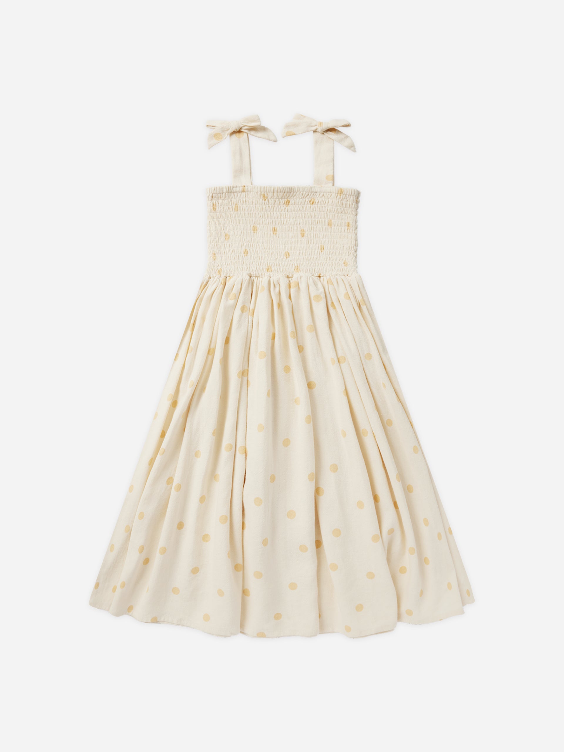 Ivy Dress || Yellow Polka Dot – Rylee + Cru