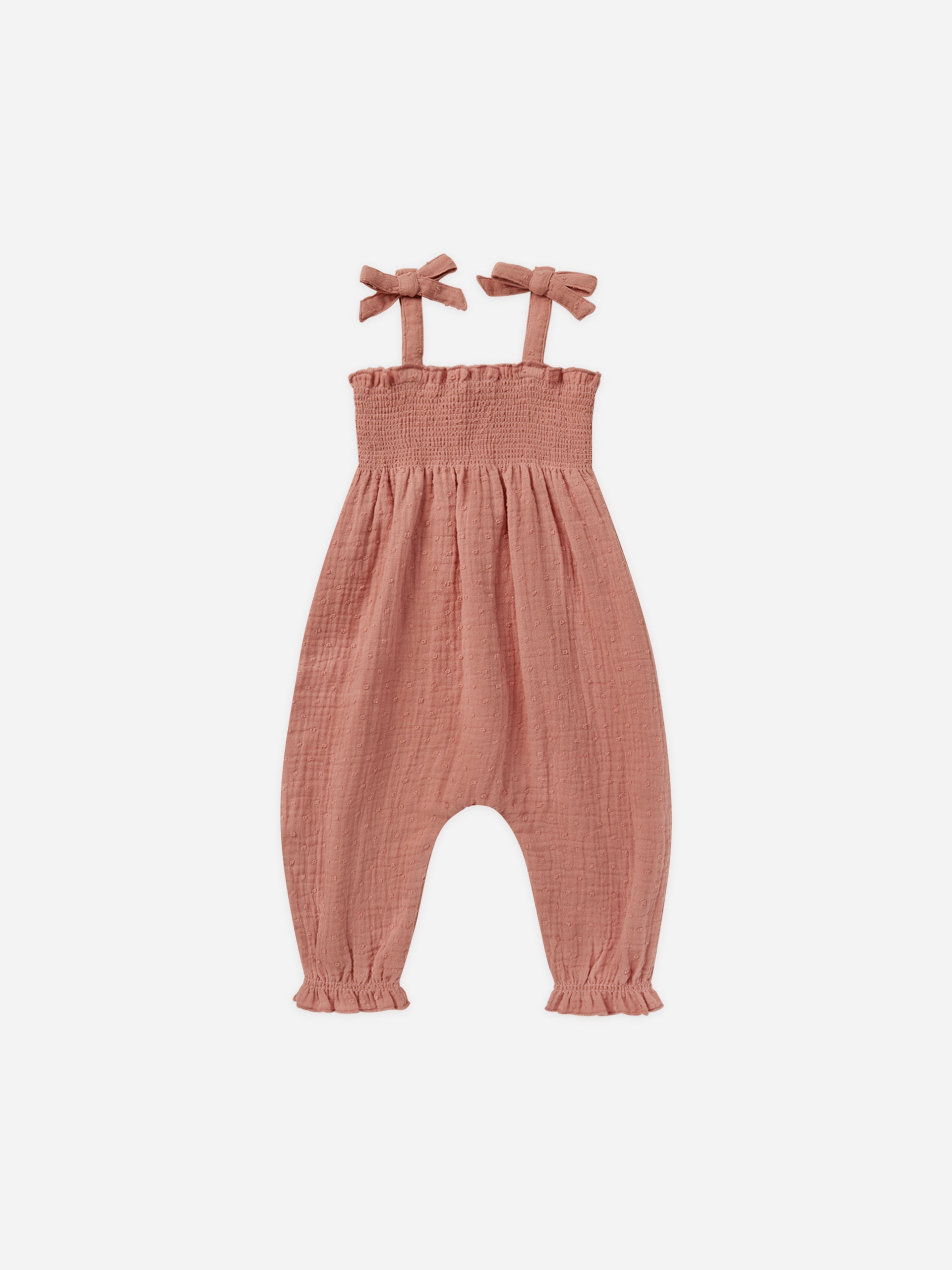 Sawyer Jumpsuit || Lipstick - Rylee + Cru | Kids Clothes | Trendy Baby Clothes | Modern Infant Outfits |