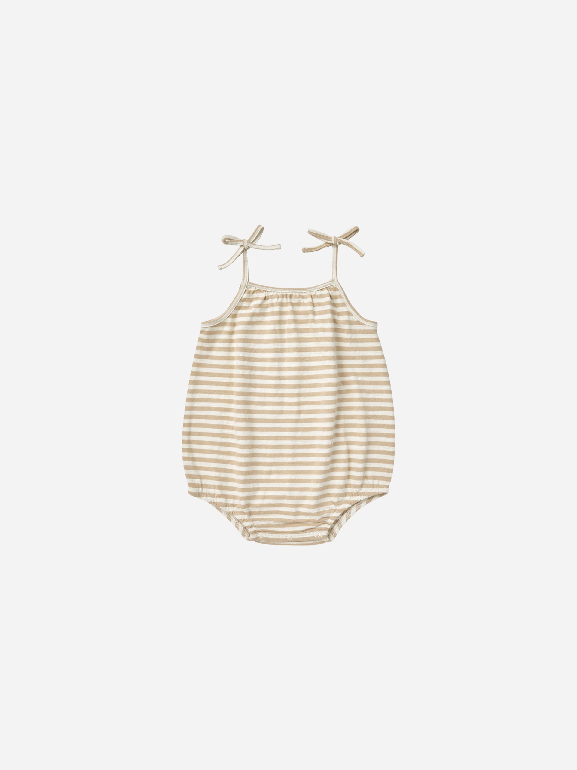 Nala Romper || Sand Stripe - Rylee + Cru | Kids Clothes | Trendy Baby Clothes | Modern Infant Outfits |