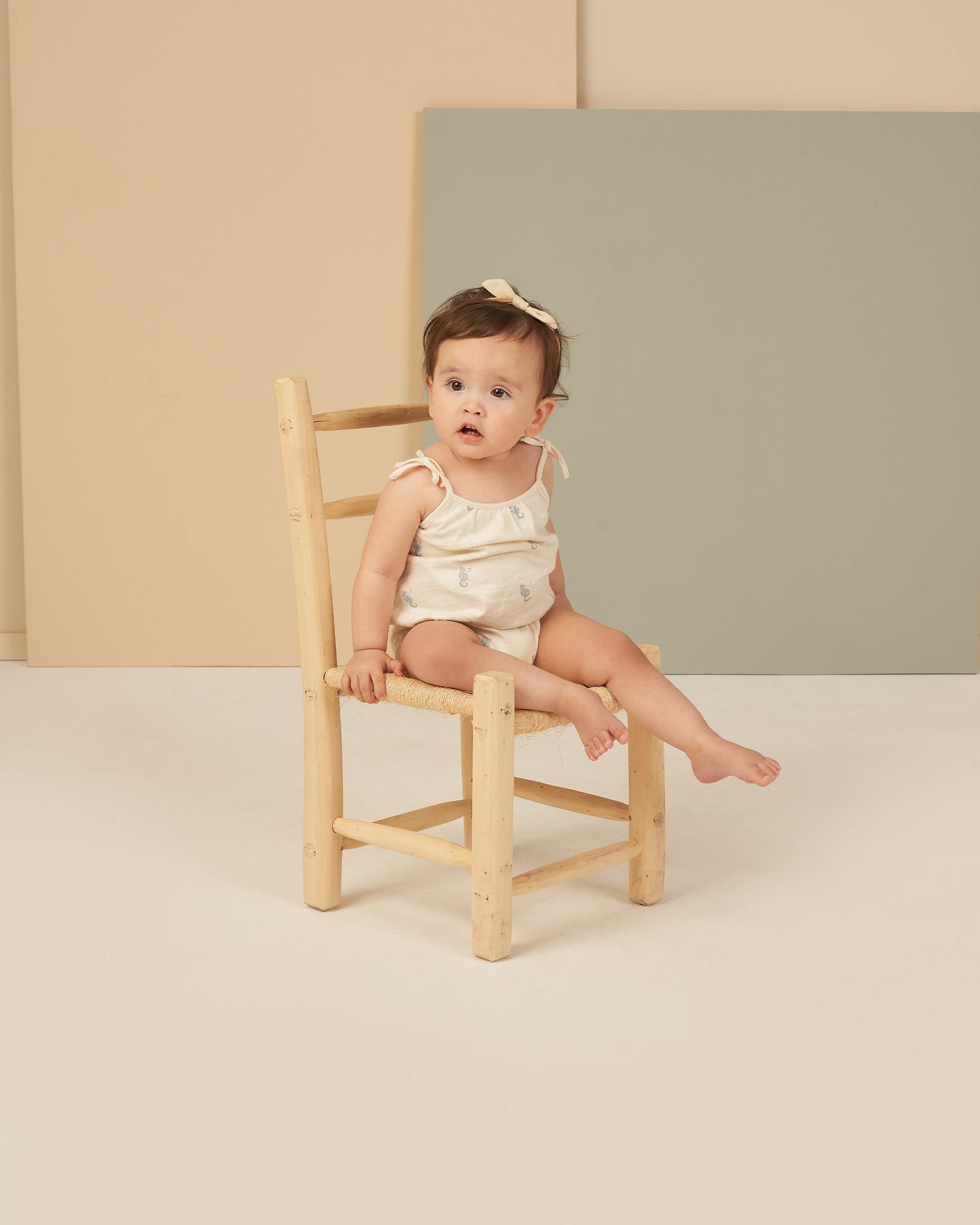 Rylee + Cru Nala Romper - Seahorse main image 1