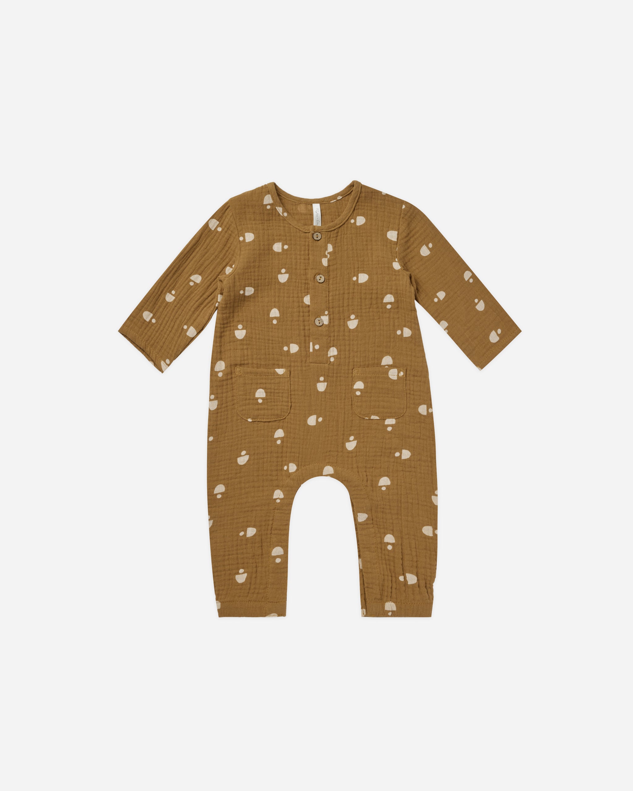 Rhett Jumpsuit || Sand Check, 4-5Y at Rylee + Cru