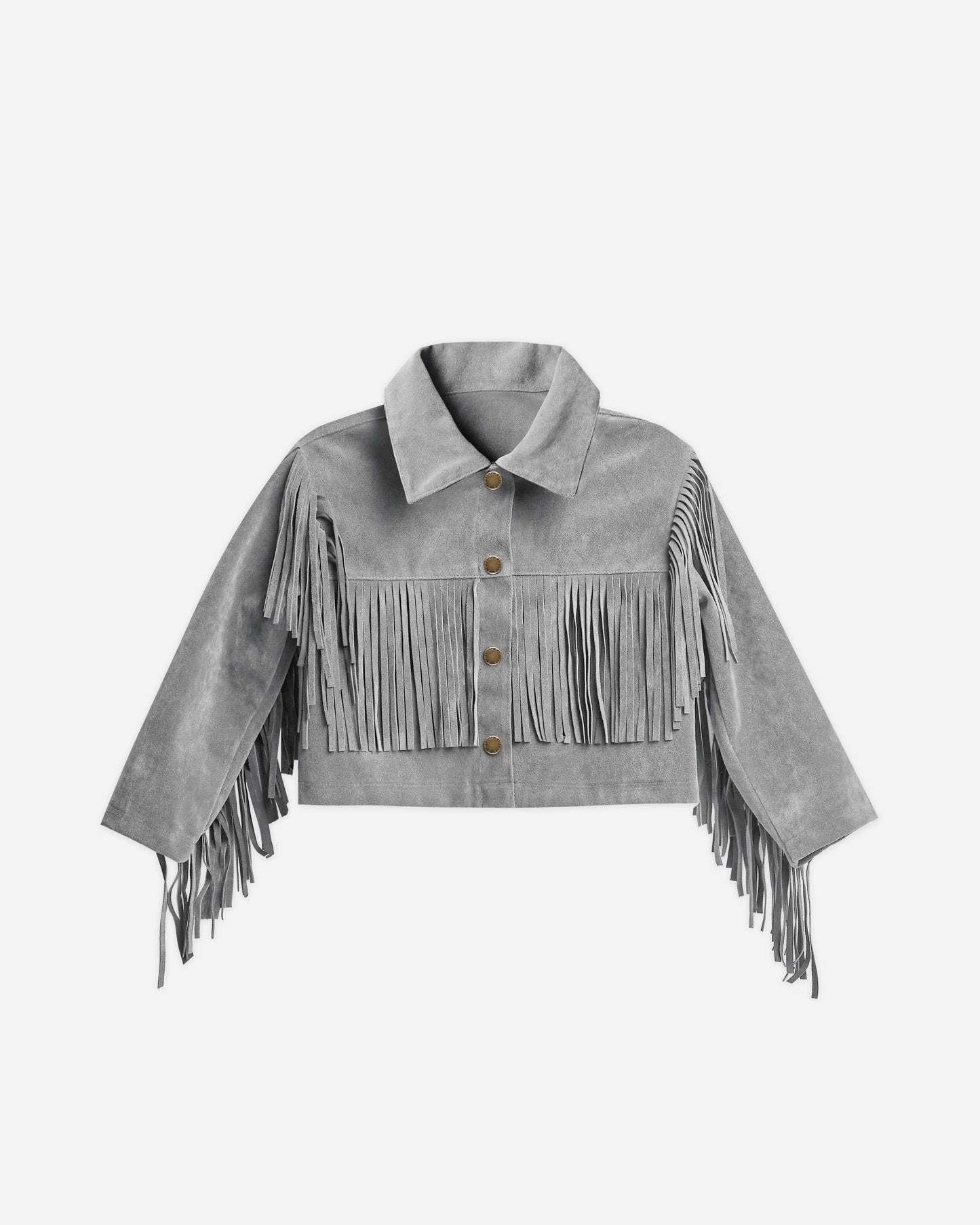 Fringe Jacket || Dusty Blue