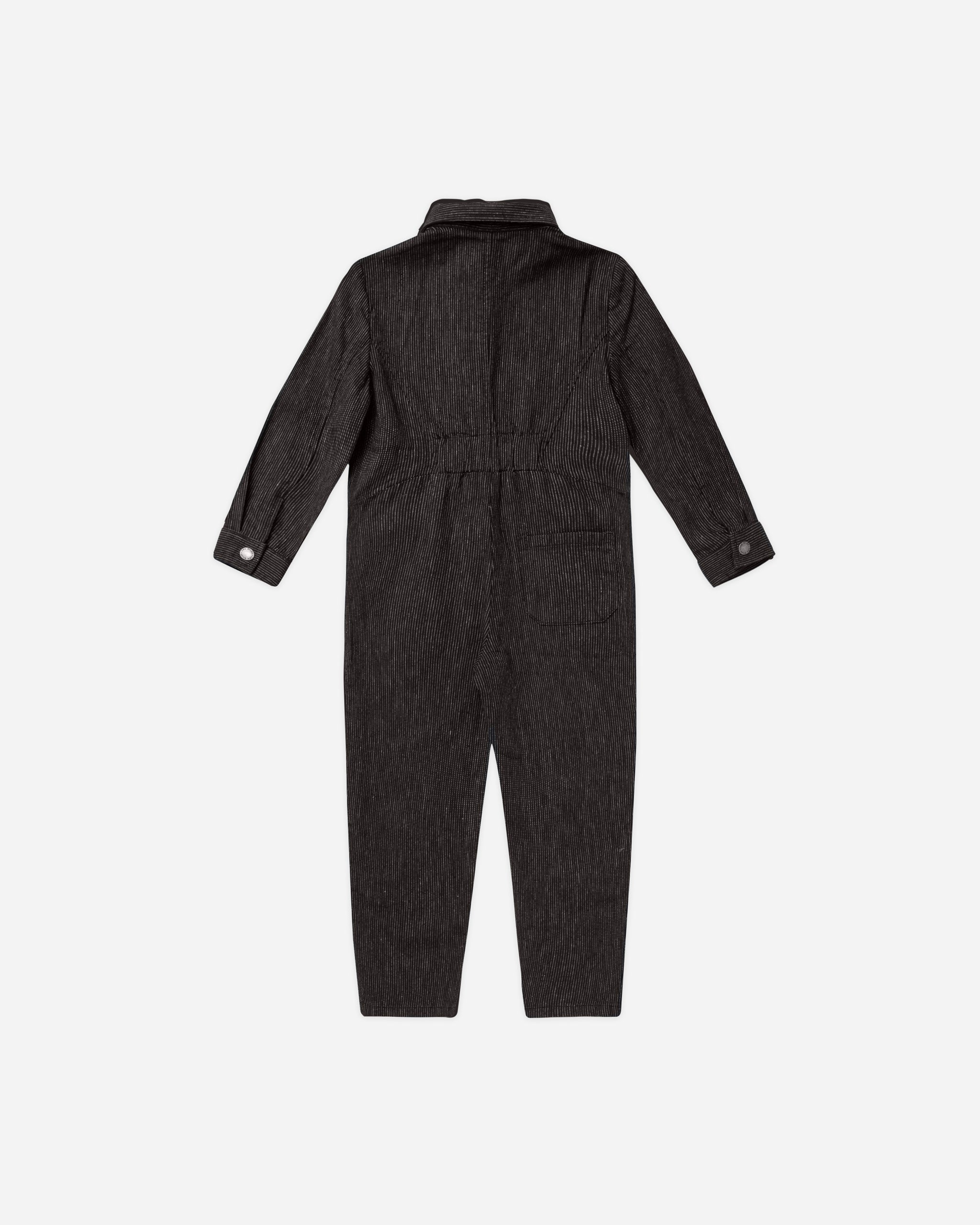 Coverall Jumpsuit || Black - Rylee + Cru | Kids Clothes | Trendy Baby Clothes | Modern Infant Outfits |