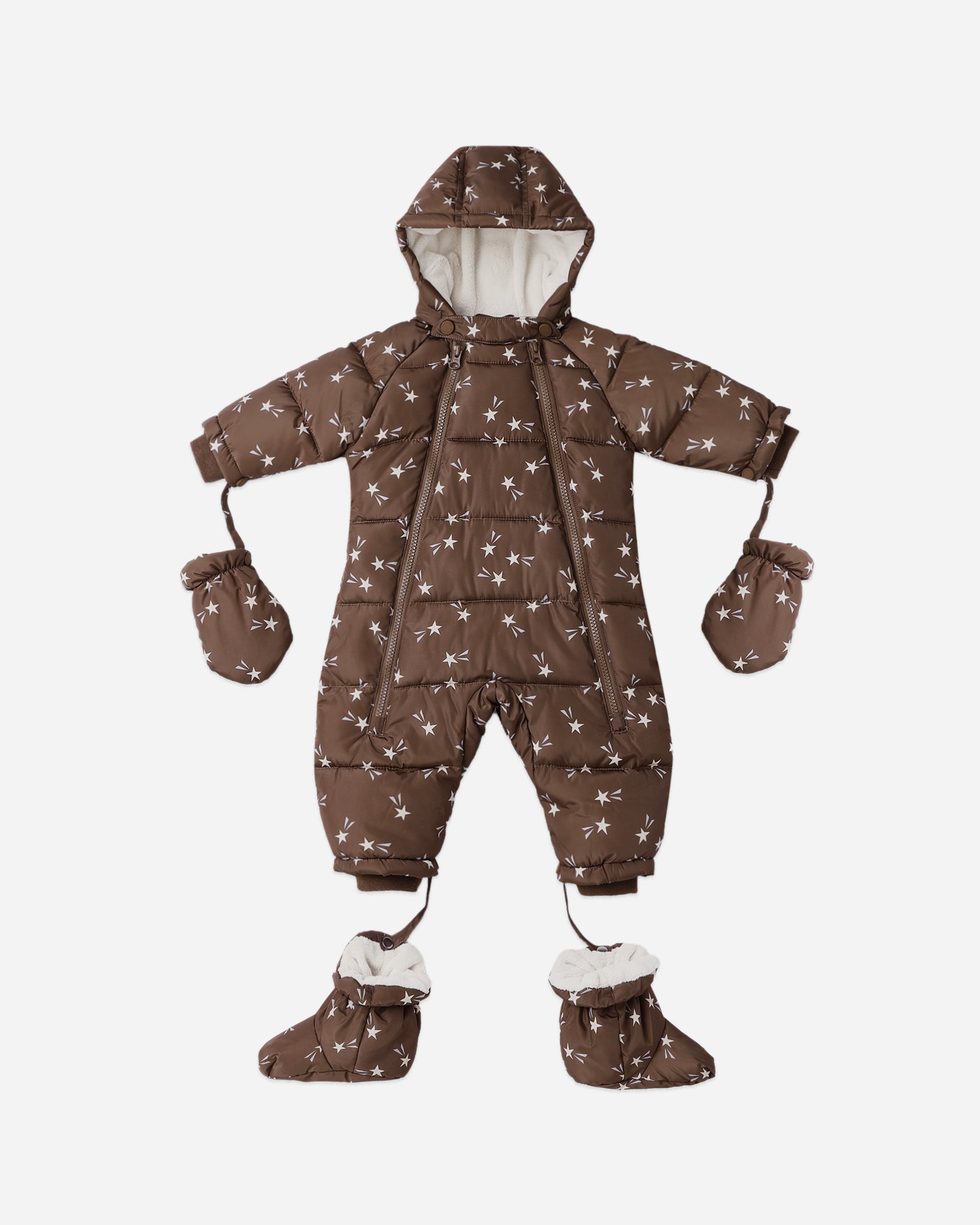 Puffer Snowsuit || Shooting Stars - Rylee + Cru | Kids Clothes | Trendy Baby Clothes | Modern Infant Outfits |