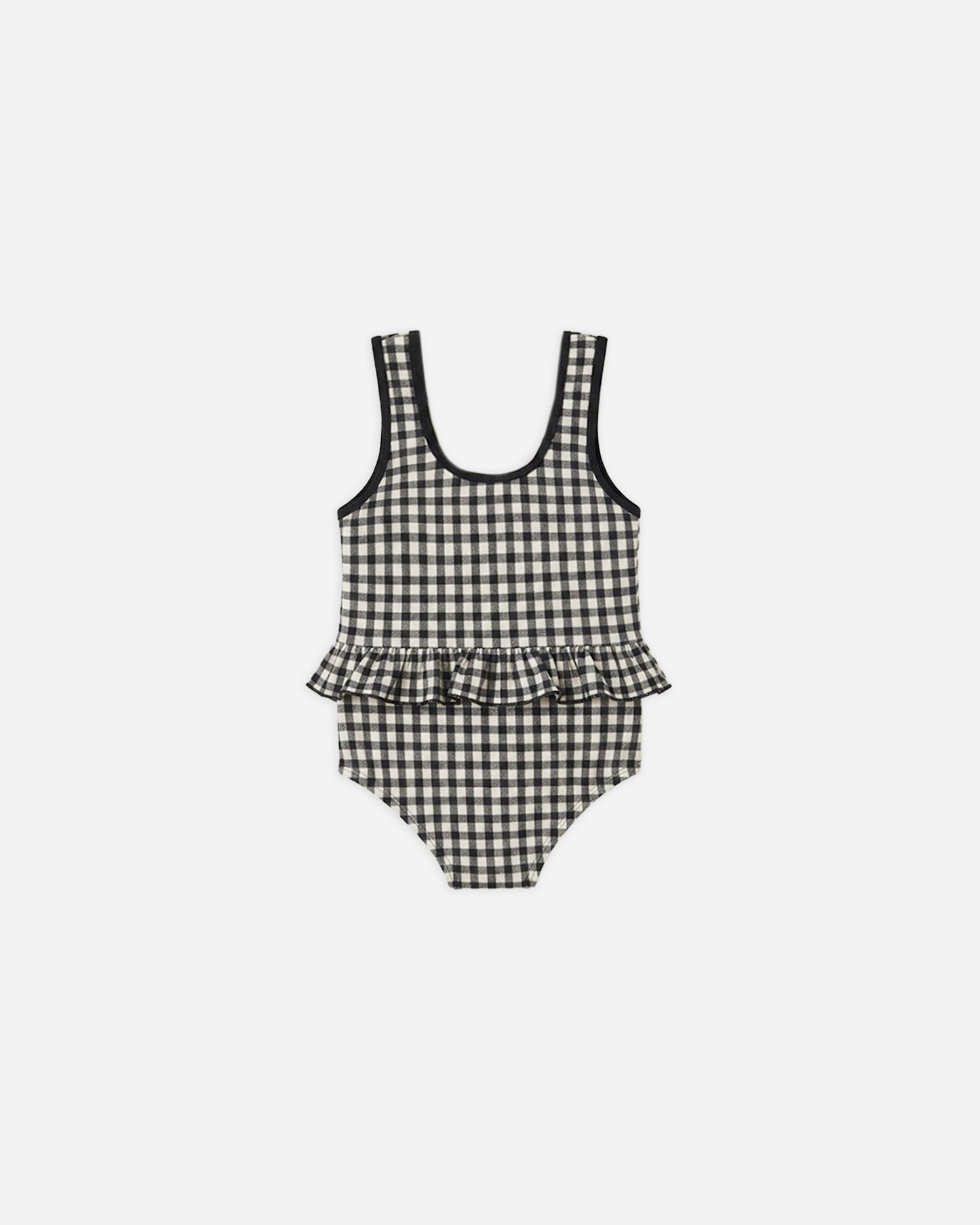 Skirted One-Piece Black Gingham - Rylee + Cru | Kids Clothes | Trendy Baby Clothes | Modern Infant Outfits |