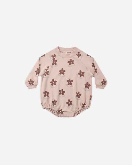 Crew Neck Romper Daisy - Rylee + Cru | Kids Clothes | Trendy Baby Clothes | Modern Infant Outfits |