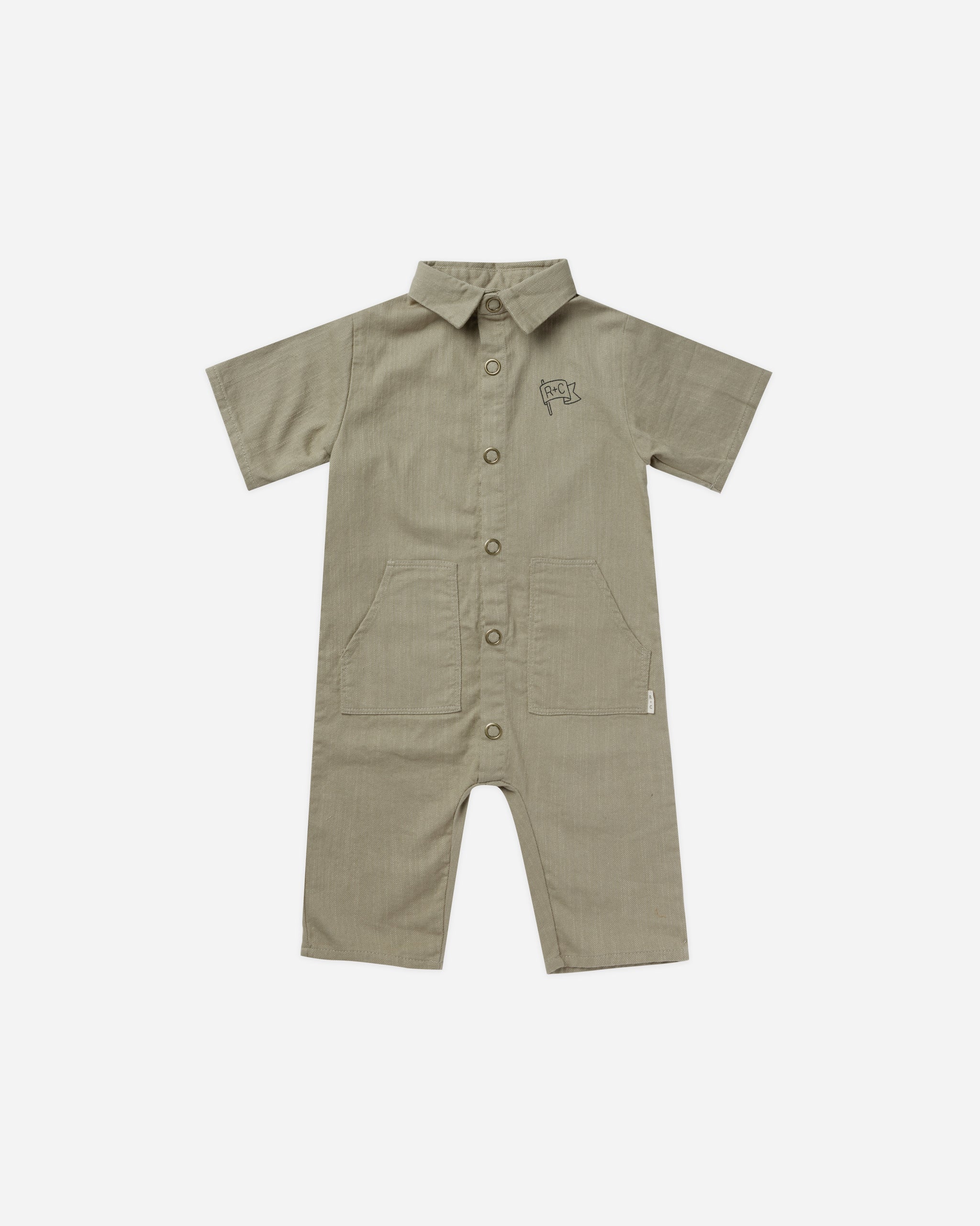 Rhett Jumpsuit || Fern - Rylee + Cru | Kids Clothes | Trendy Baby Clothes | Modern Infant Outfits |