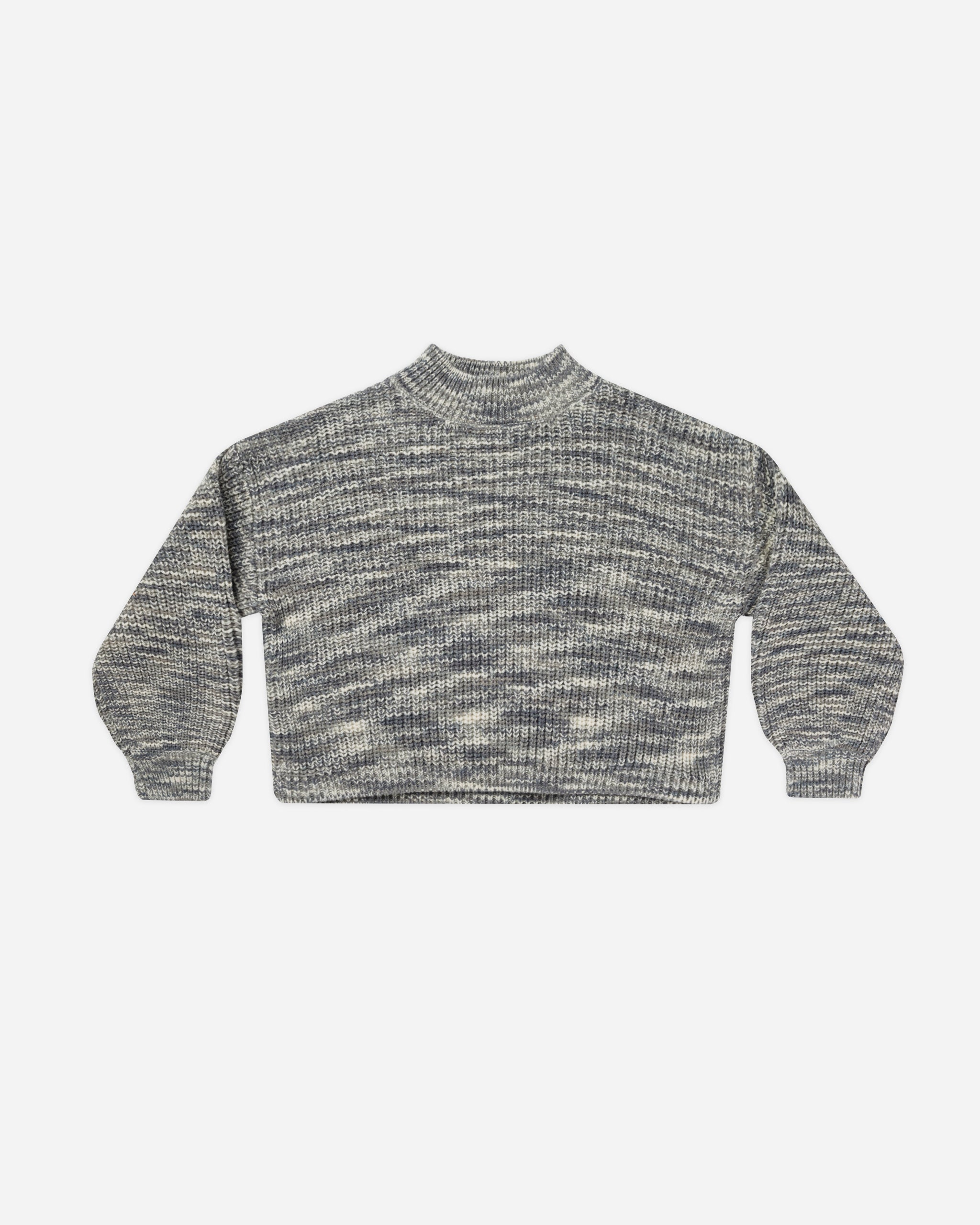 Knit Sweater || Heathered Slate - Rylee + Cru | Kids Clothes | Trendy Baby Clothes | Modern Infant Outfits |