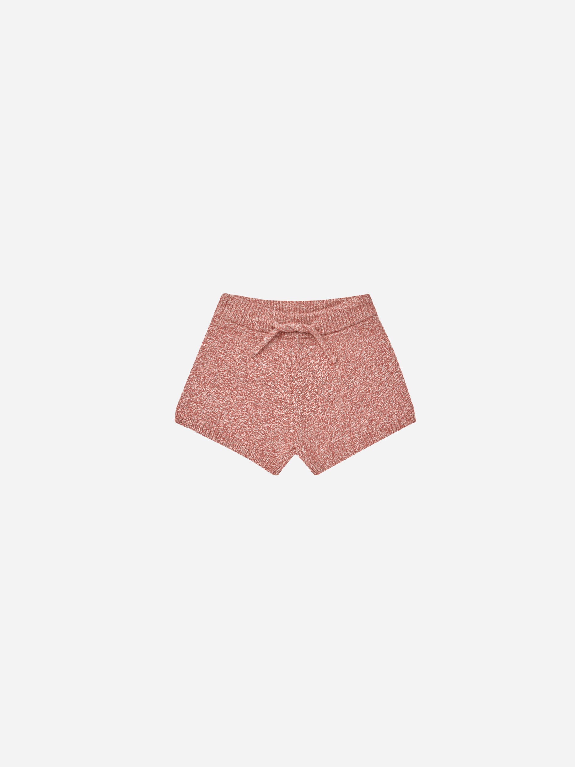 Knit Short || Heathered Strawberry - Rylee + Cru | Kids Clothes | Trendy Baby Clothes | Modern Infant Outfits |