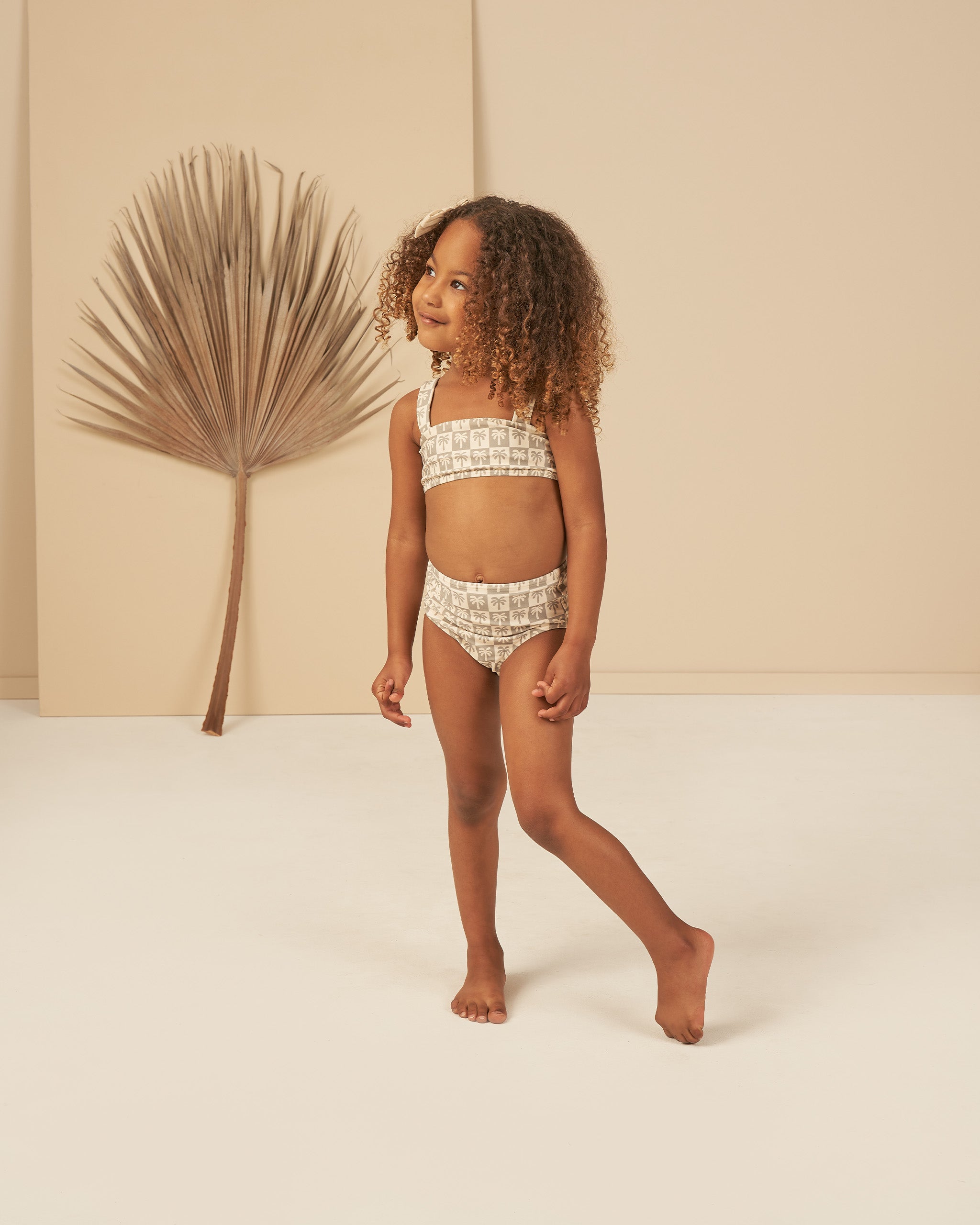 Brently Bikini || Palm Check - Rylee + Cru | Kids Clothes | Trendy Baby Clothes | Modern Infant Outfits |