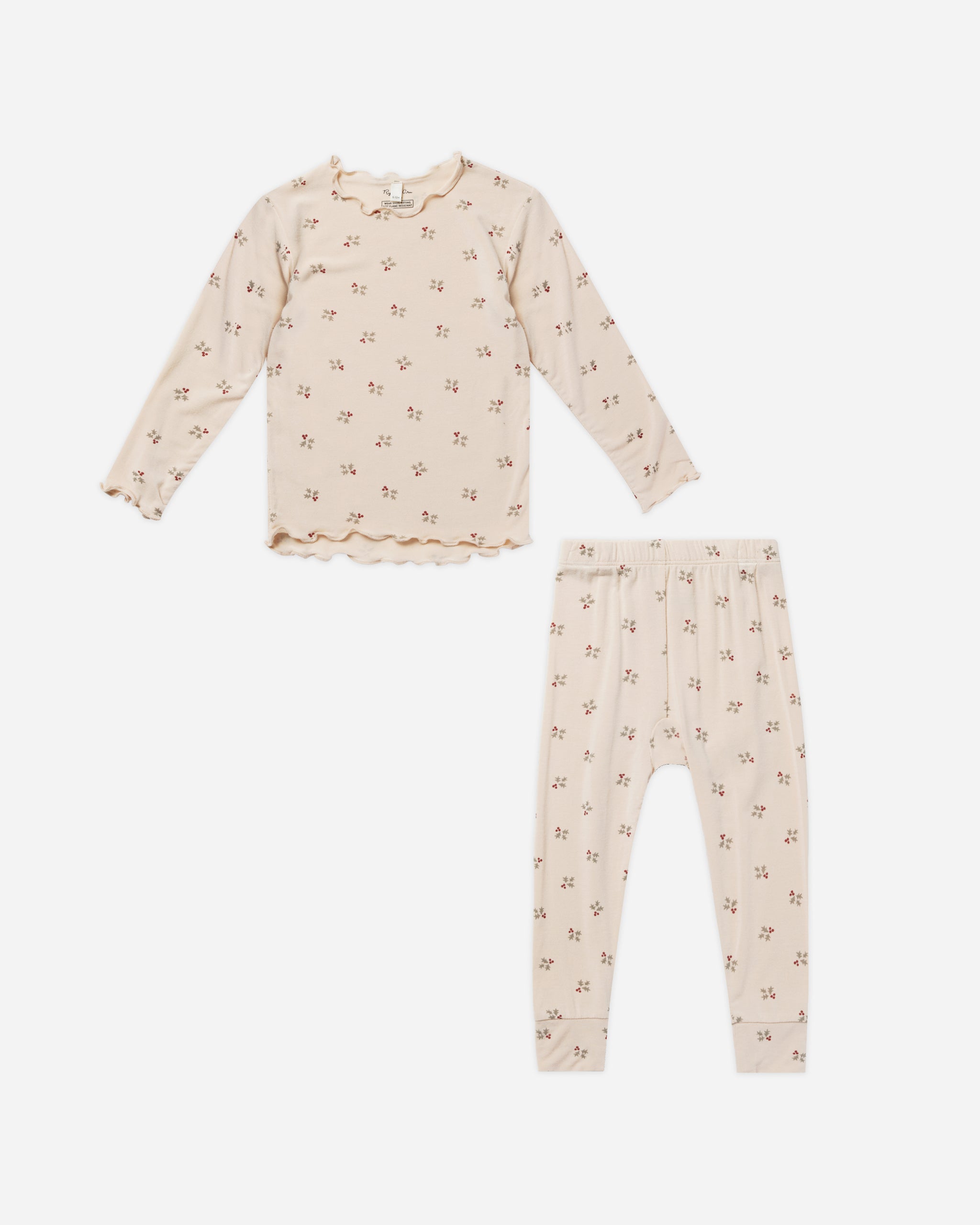 Modal Pajama Set || Holly Berry - Rylee + Cru | Kids Clothes | Trendy Baby Clothes | Modern Infant Outfits |
