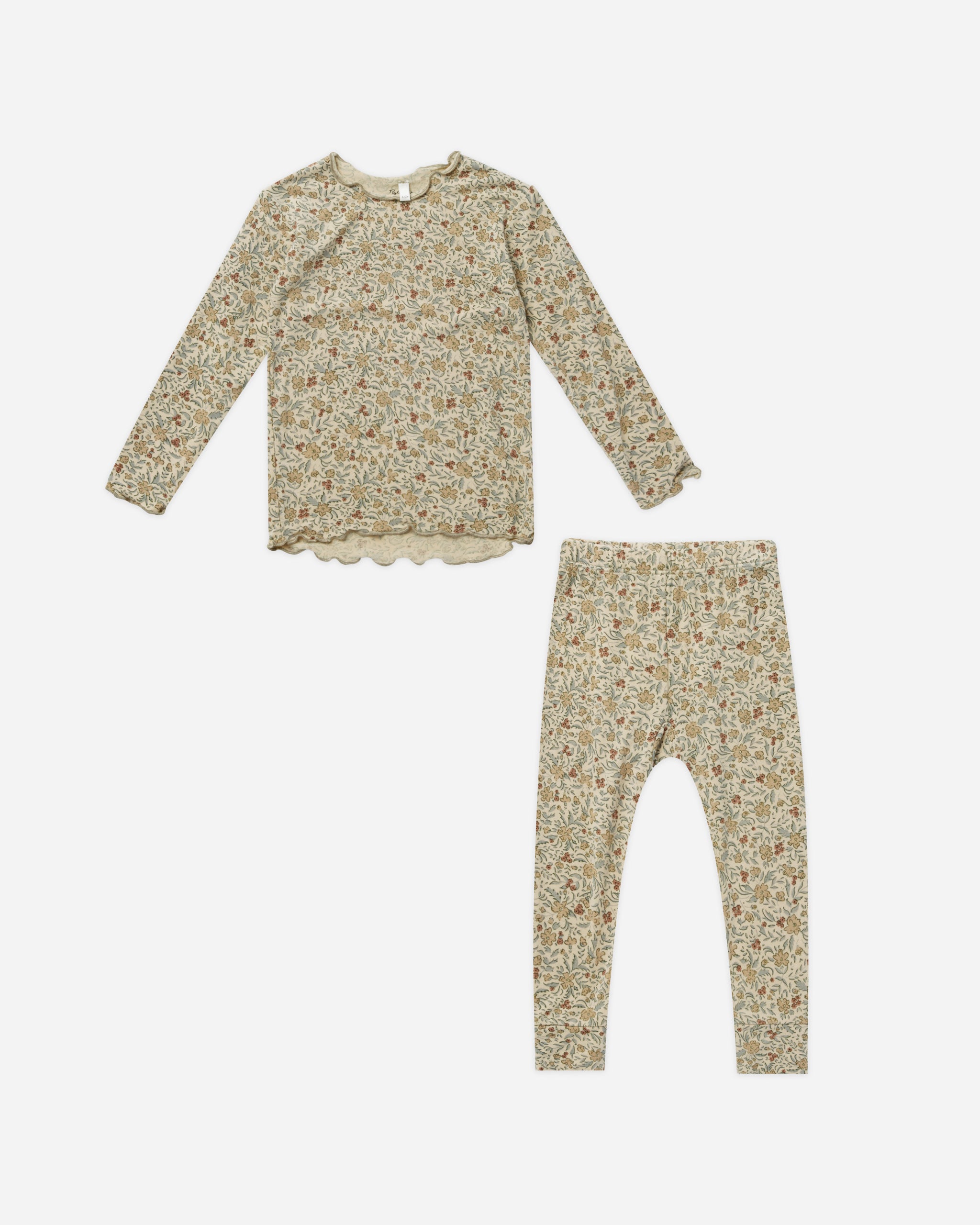 Modal Pajama Set || Golden Garden - Rylee + Cru | Kids Clothes | Trendy Baby Clothes | Modern Infant Outfits |