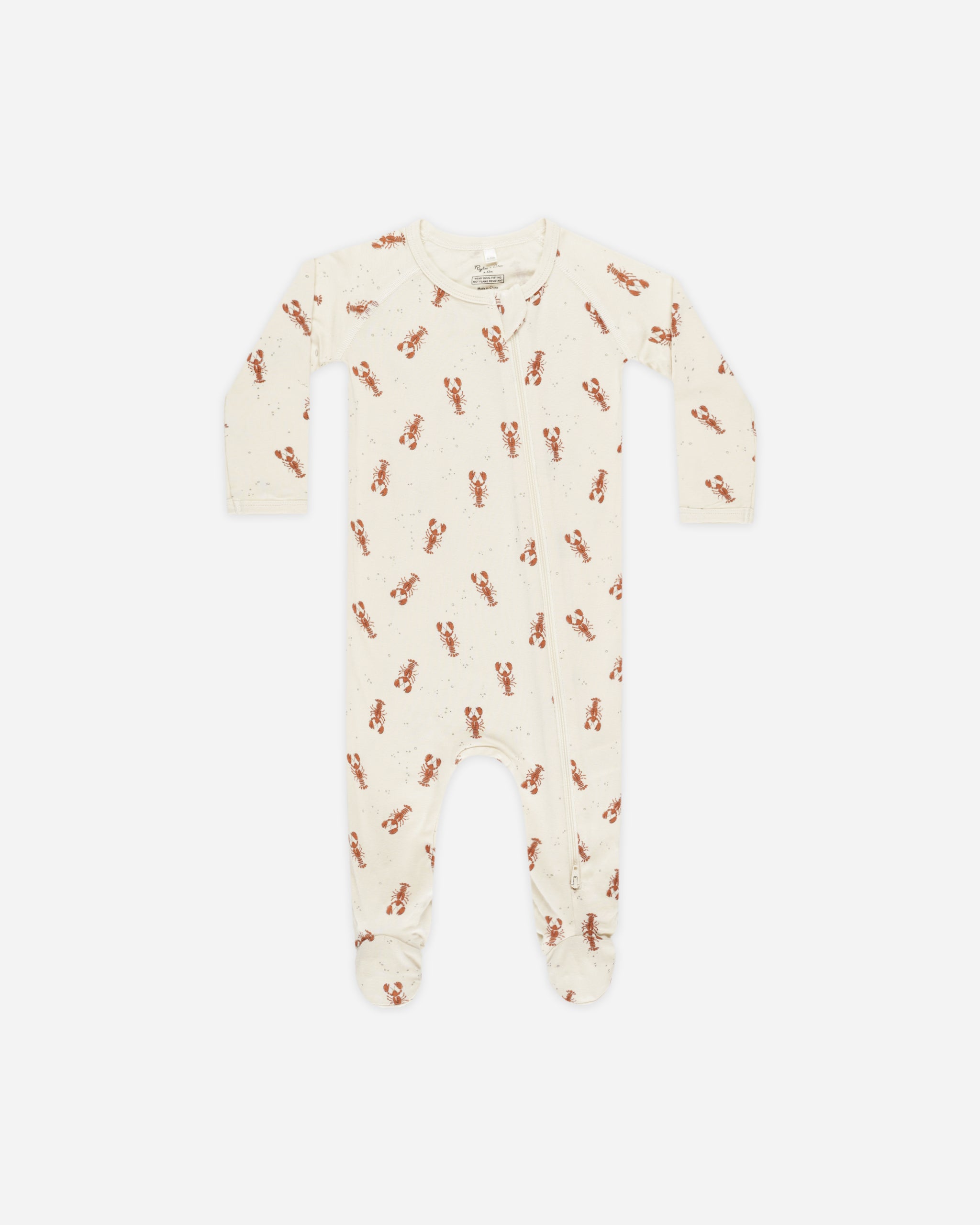Footed Sleeper || Lobsters - Rylee + Cru | Kids Clothes | Trendy Baby Clothes | Modern Infant Outfits |