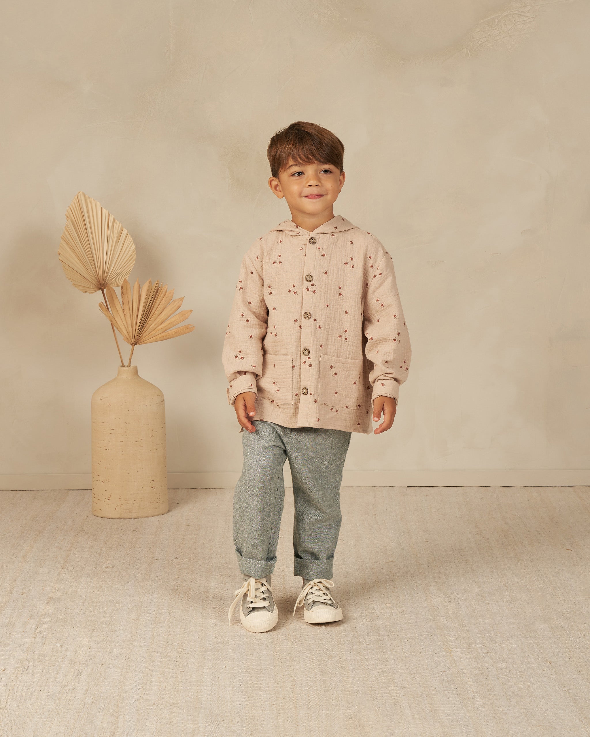 Kalen Pant || Heathered Indigo - Rylee + Cru | Kids Clothes | Trendy Baby Clothes | Modern Infant Outfits |