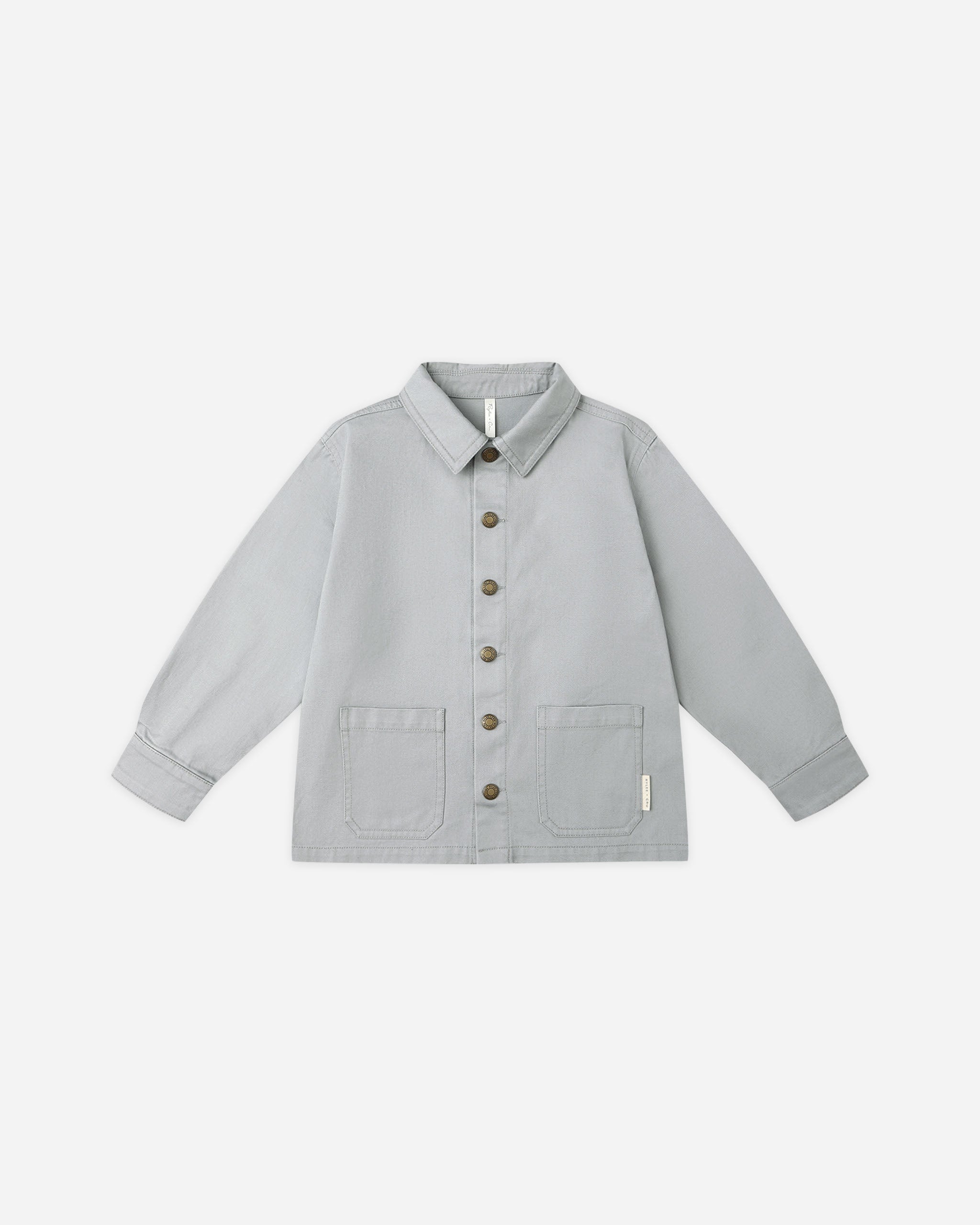 Enzo Overshirt || Dusty Blue - Rylee + Cru | Kids Clothes | Trendy Baby Clothes | Modern Infant Outfits |