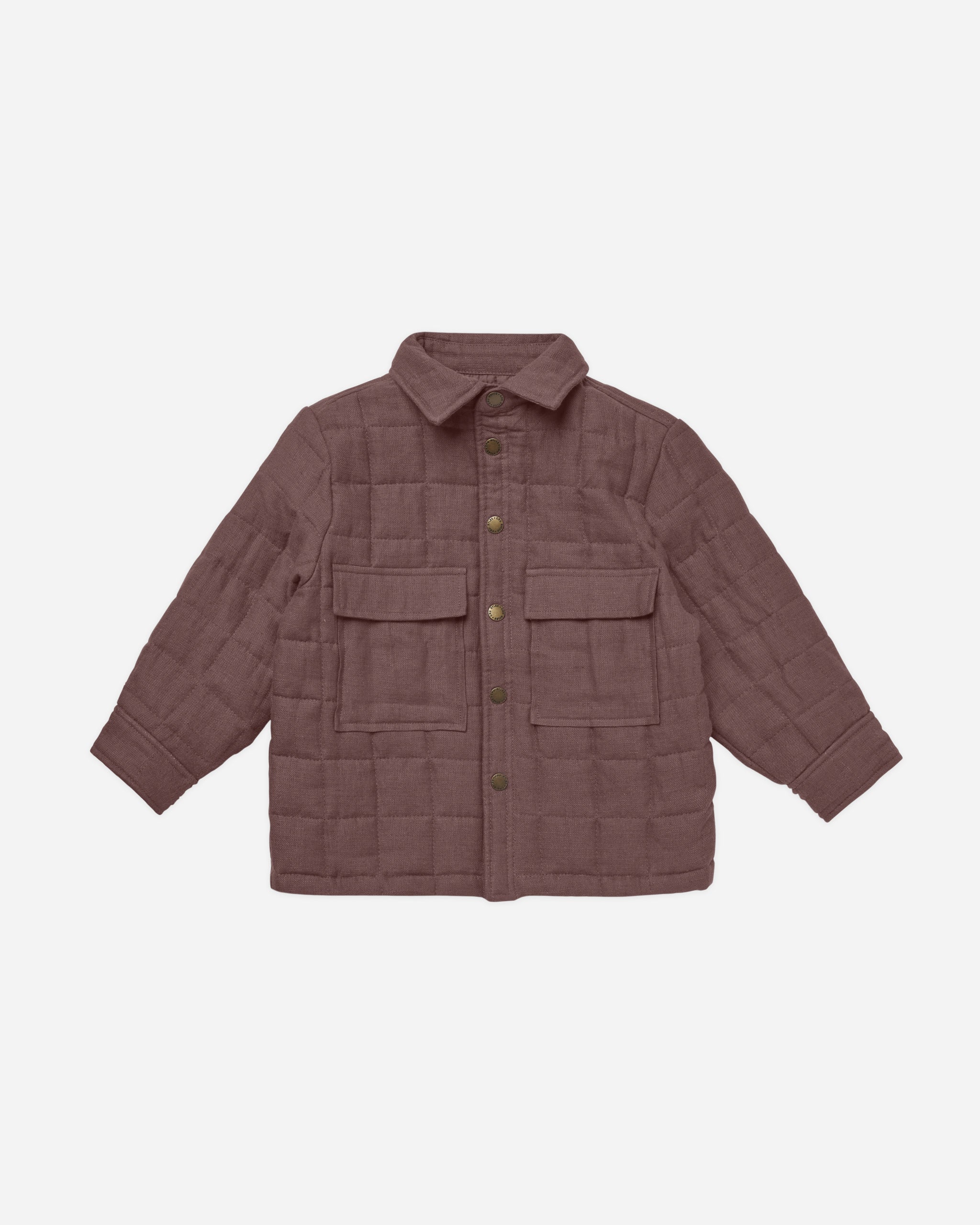 Padded Overshirt || Plum - Rylee + Cru | Kids Clothes | Trendy Baby Clothes | Modern Infant Outfits |