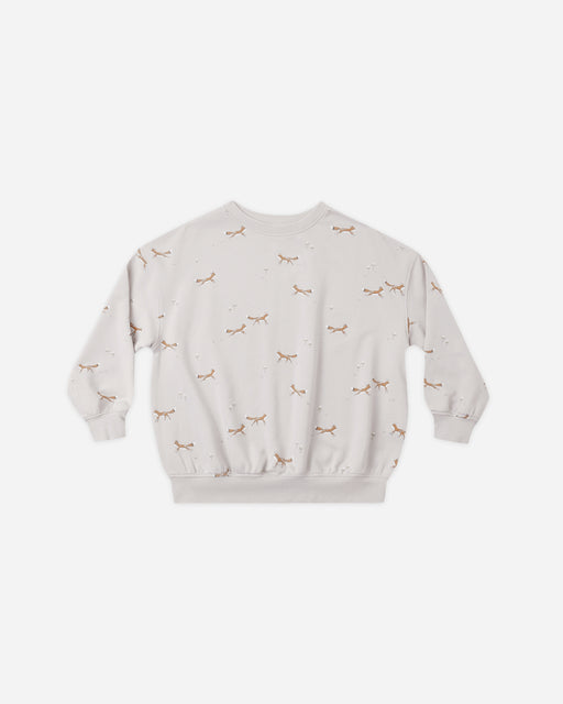 Relaxed Sweatshirt Foxes - Rylee + Cru | Kids Clothes | Trendy Baby Clothes | Modern Infant Outfits |