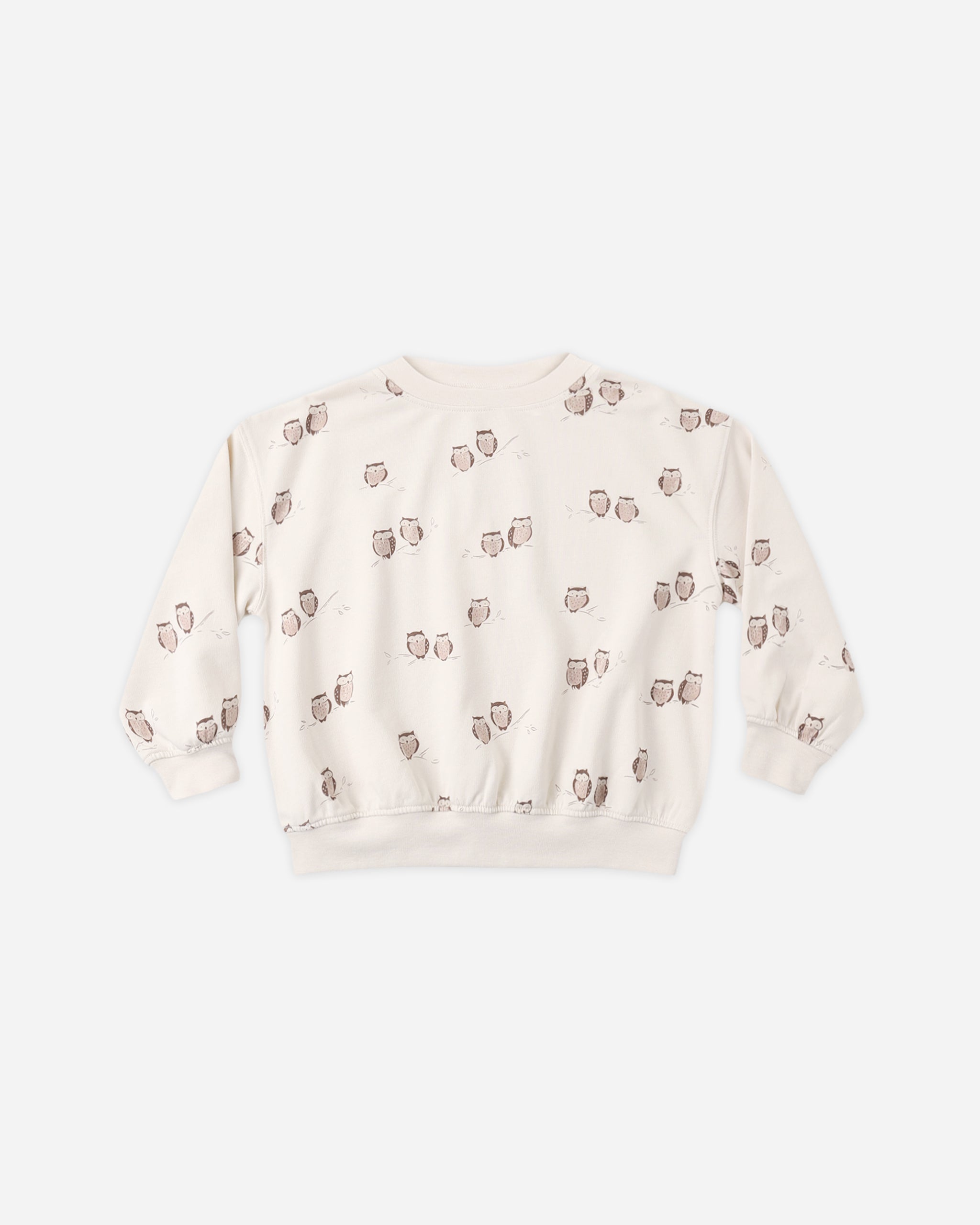 Relaxed Sweatshirt Owls - Rylee + Cru | Kids Clothes | Trendy Baby Clothes | Modern Infant Outfits |