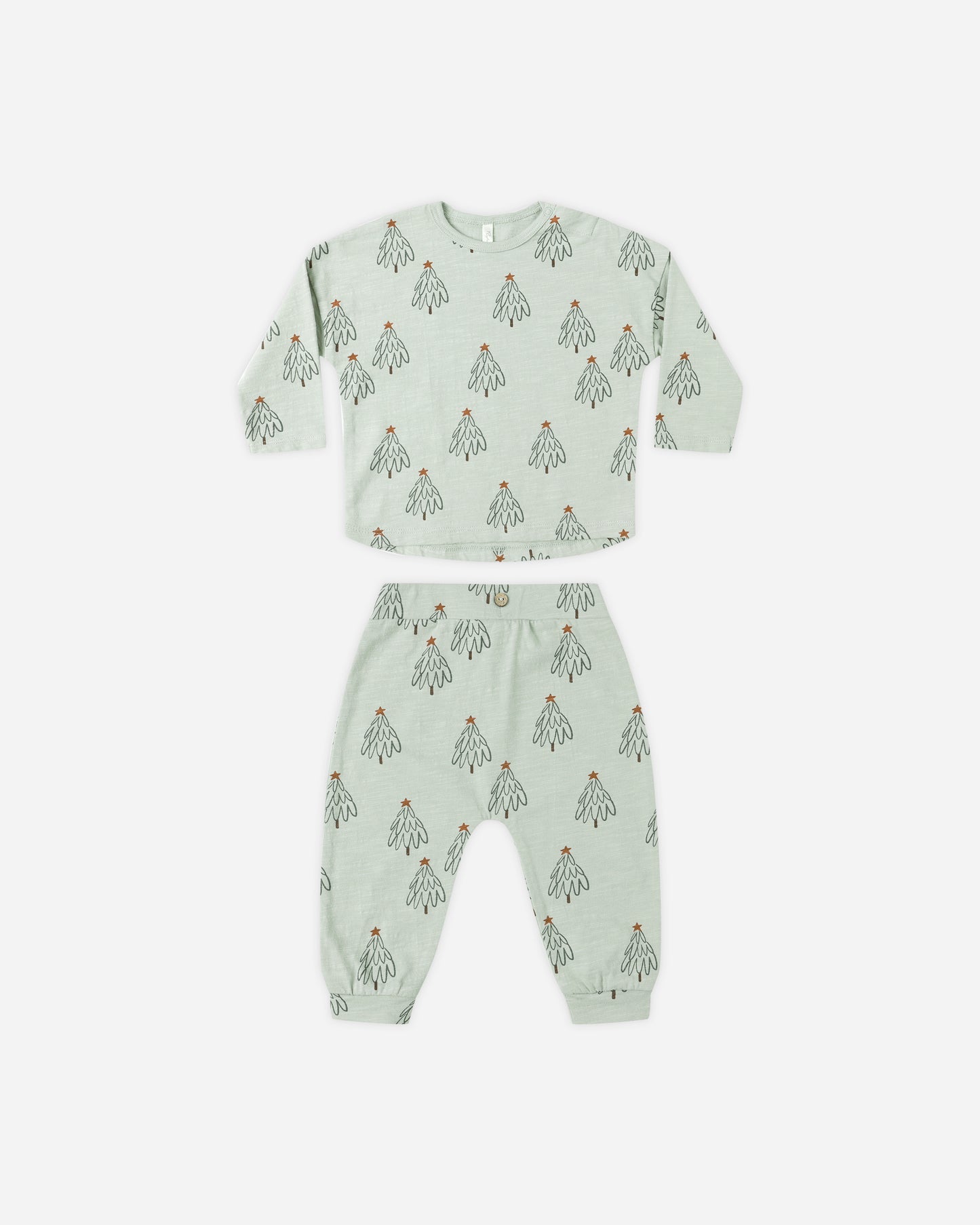 Long Sleeve Tee + Pant Set || Trees - Rylee + Cru | Kids Clothes | Trendy Baby Clothes | Modern Infant Outfits |