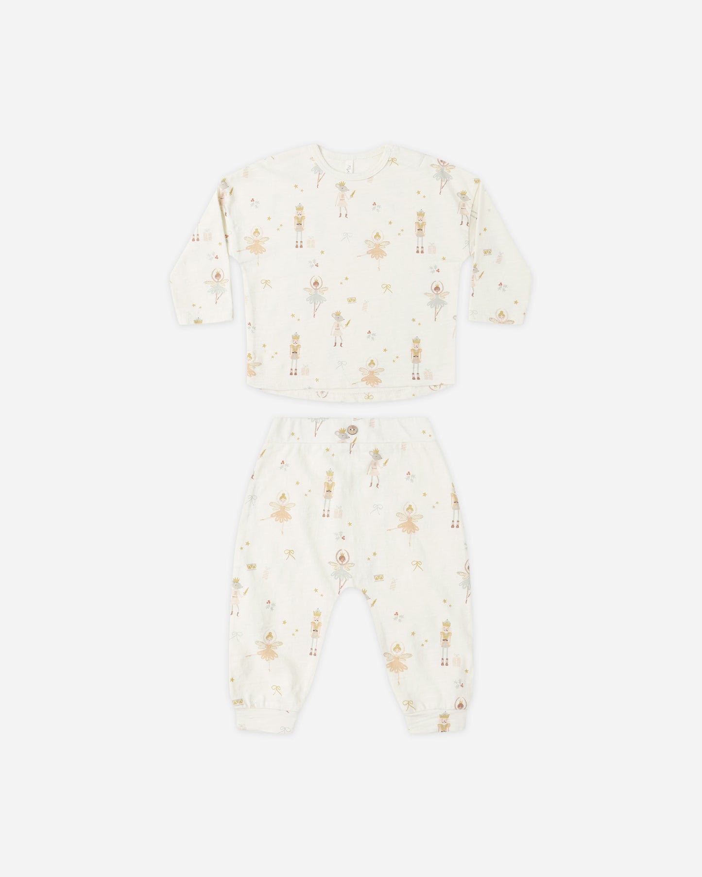 Long Sleeve Tee + Pant Set || Nutcracker - Rylee + Cru | Kids Clothes | Trendy Baby Clothes | Modern Infant Outfits |
