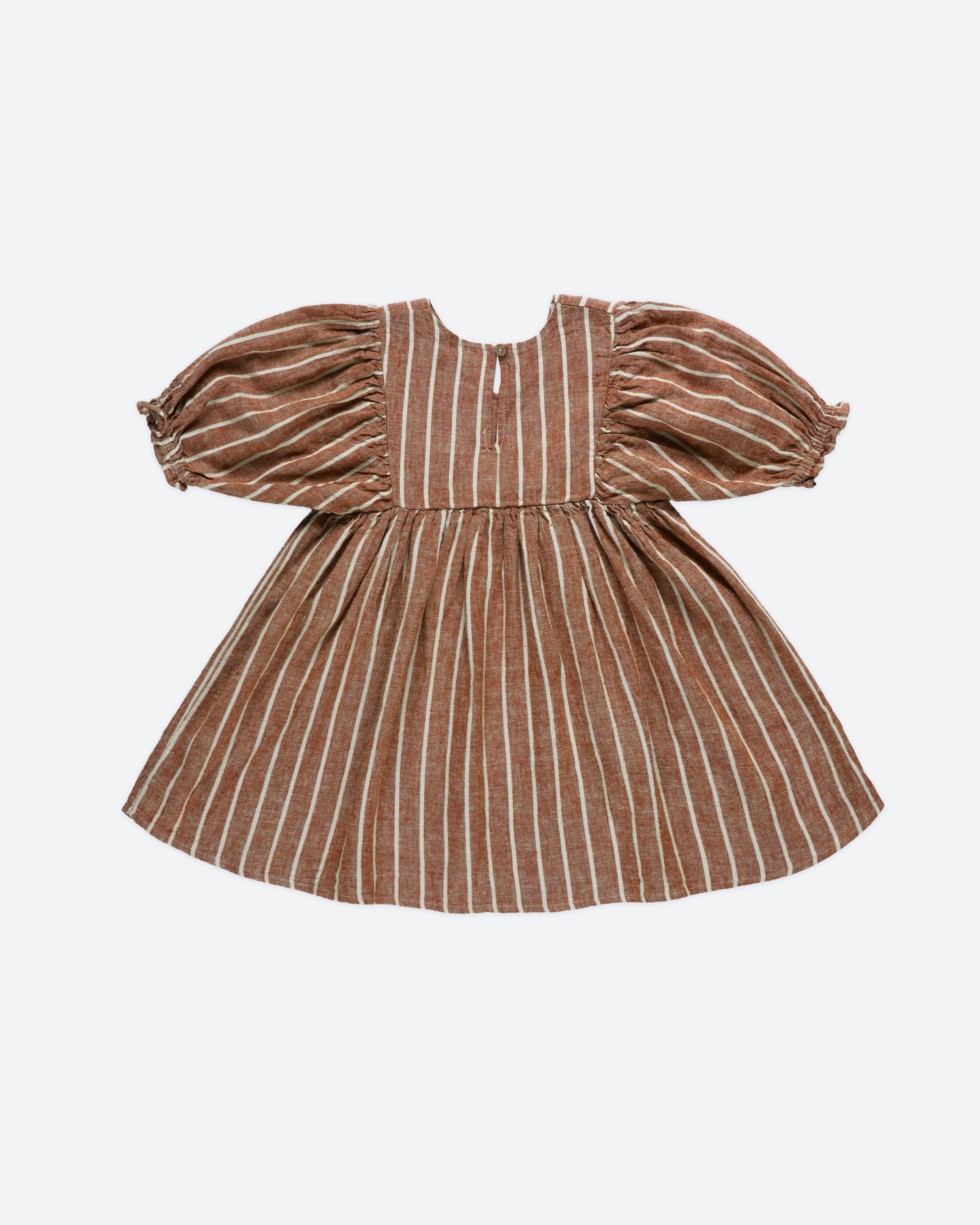 Joelene Dress || Cedar Pinstripe - Rylee + Cru | Kids Clothes | Trendy Baby Clothes | Modern Infant Outfits |