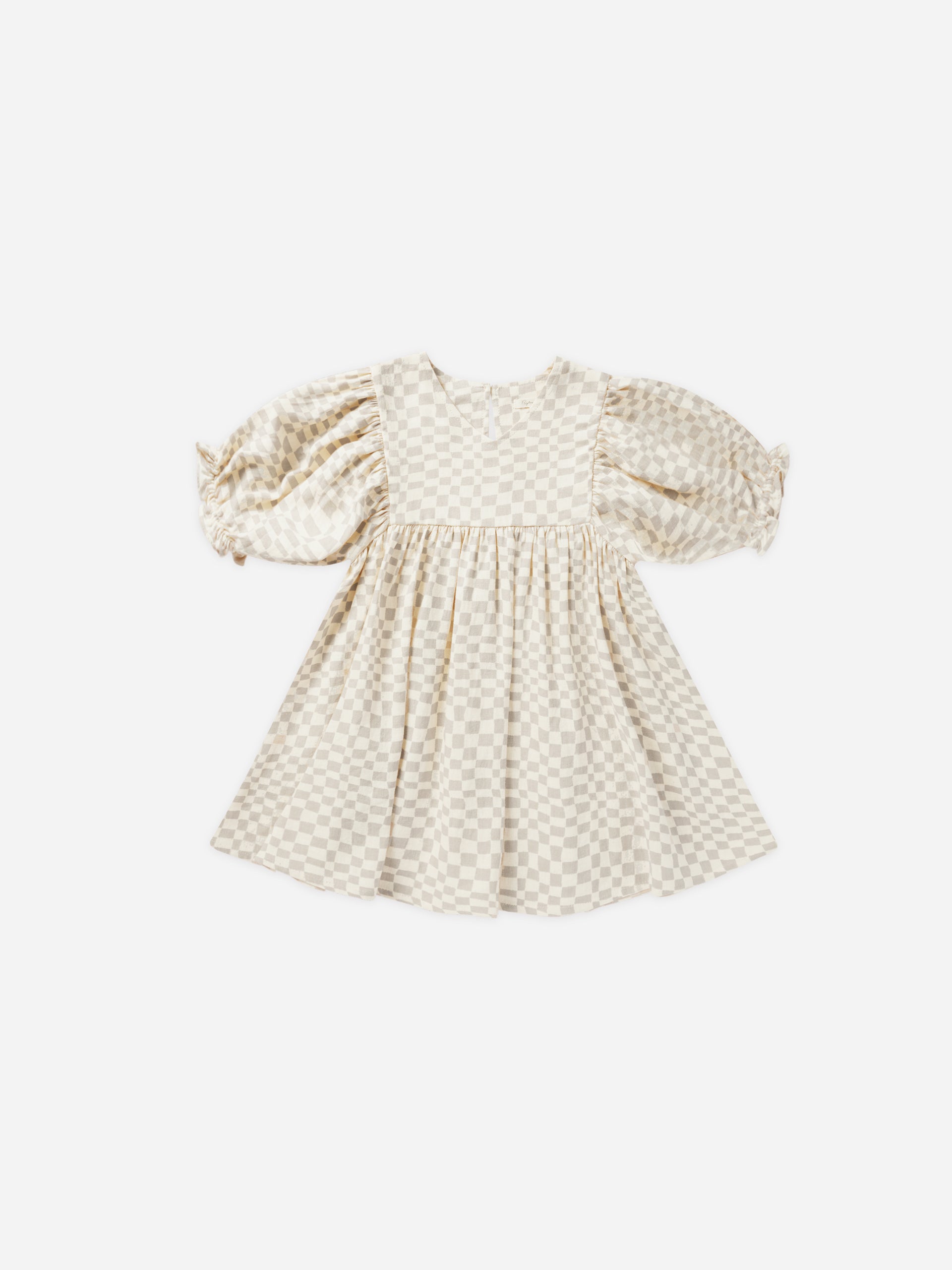 Jolene Dress || Dove Check - Rylee + Cru | Kids Clothes | Trendy Baby Clothes | Modern Infant Outfits |
