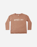 Raw Edge Long Sleeve Tee Apres Ski - Rylee + Cru | Kids Clothes | Trendy Baby Clothes | Modern Infant Outfits |