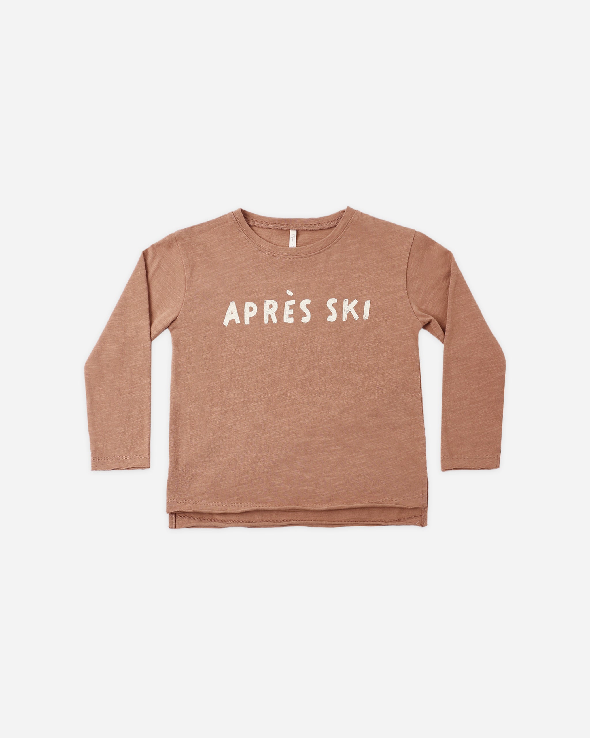 Raw Edge Long Sleeve Tee Apres Ski - Rylee + Cru | Kids Clothes | Trendy Baby Clothes | Modern Infant Outfits |