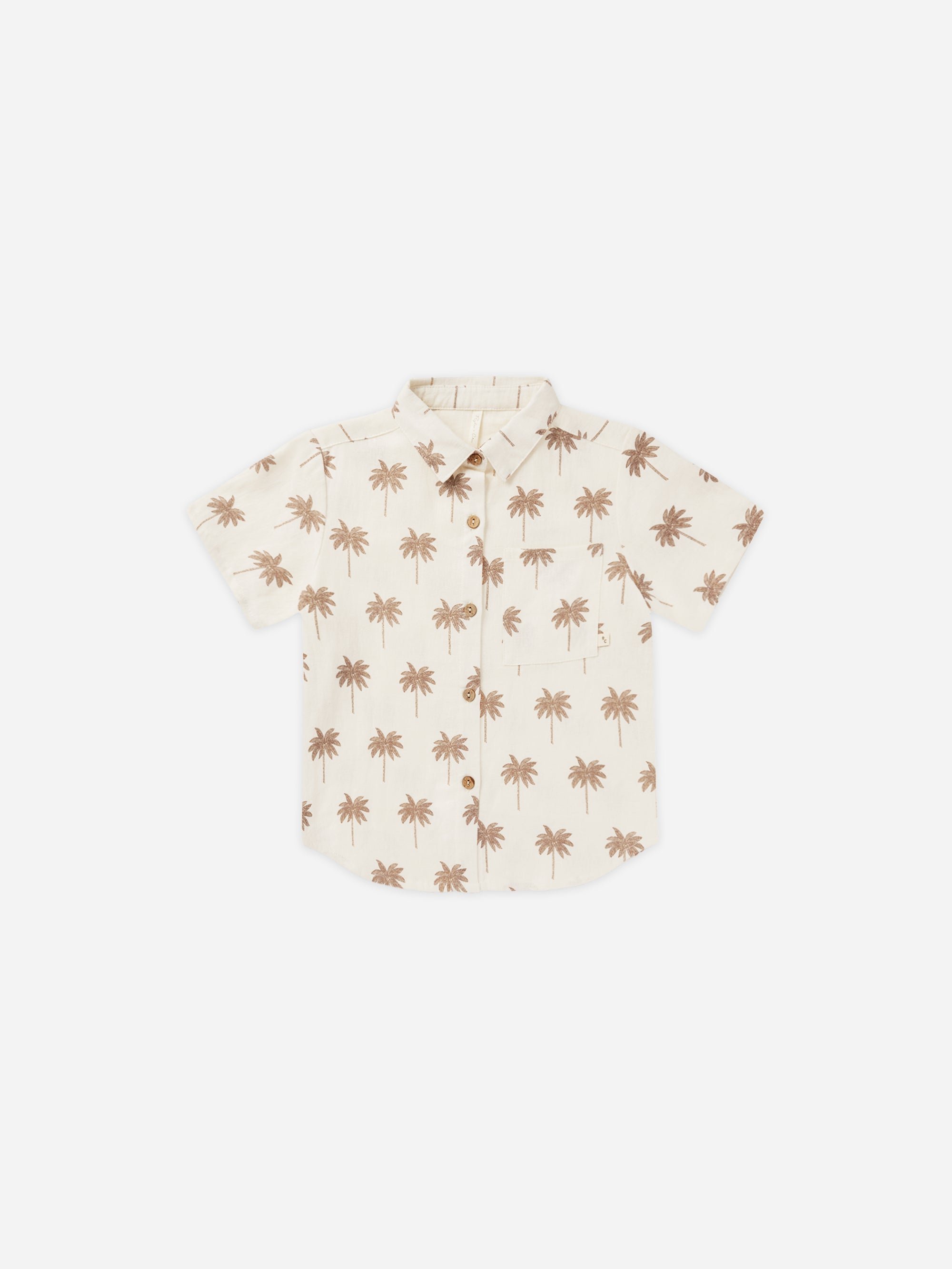 Collared Short Sleeve Shirt || Paradise - Rylee + Cru | Kids Clothes | Trendy Baby Clothes | Modern Infant Outfits |