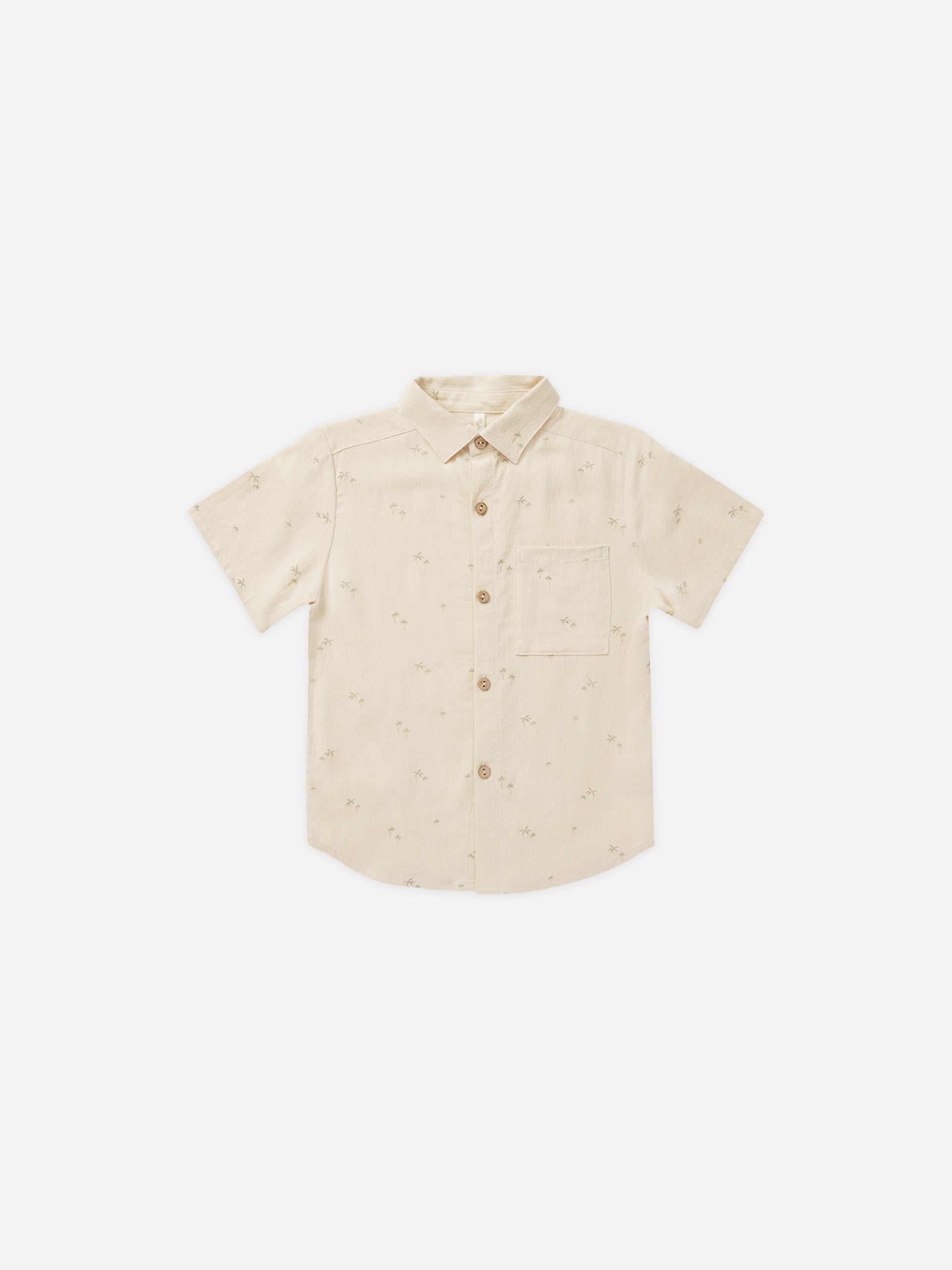 Collared Short Sleeve Shirt || Palm – Rylee + Cru