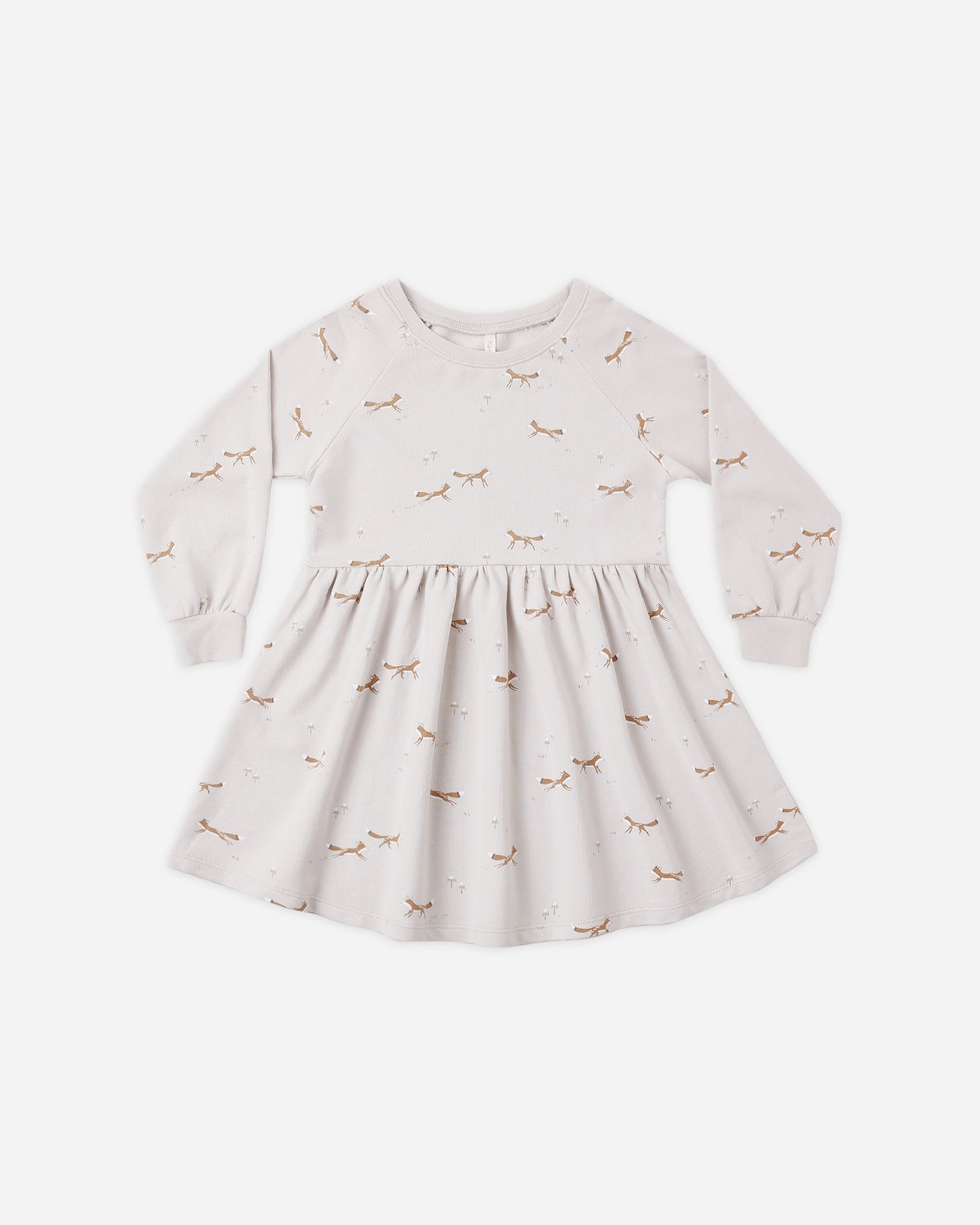 Raglan Dress Foxes - Rylee + Cru | Kids Clothes | Trendy Baby Clothes | Modern Infant Outfits |