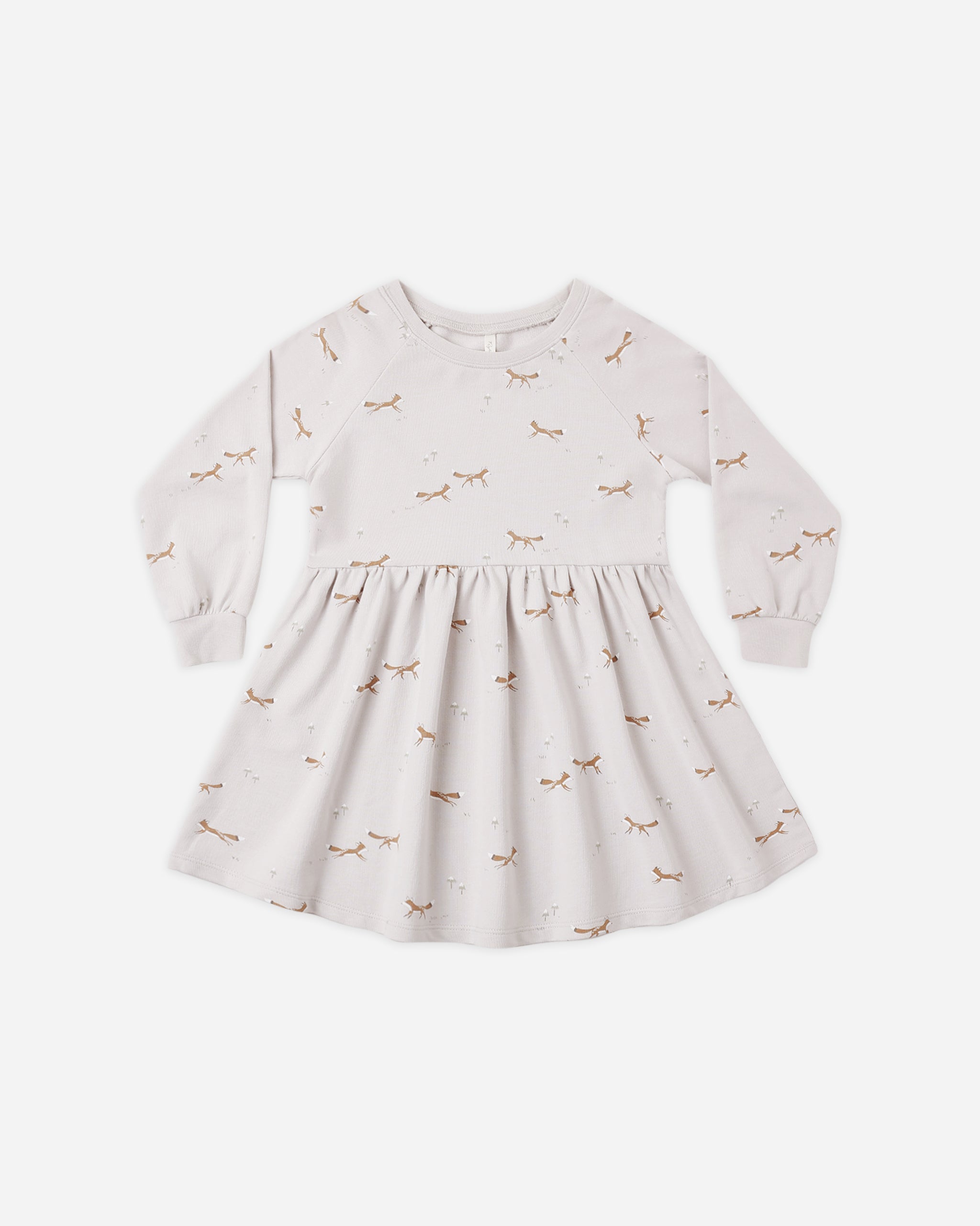 Raglan Dress Foxes - Rylee + Cru | Kids Clothes | Trendy Baby Clothes | Modern Infant Outfits |