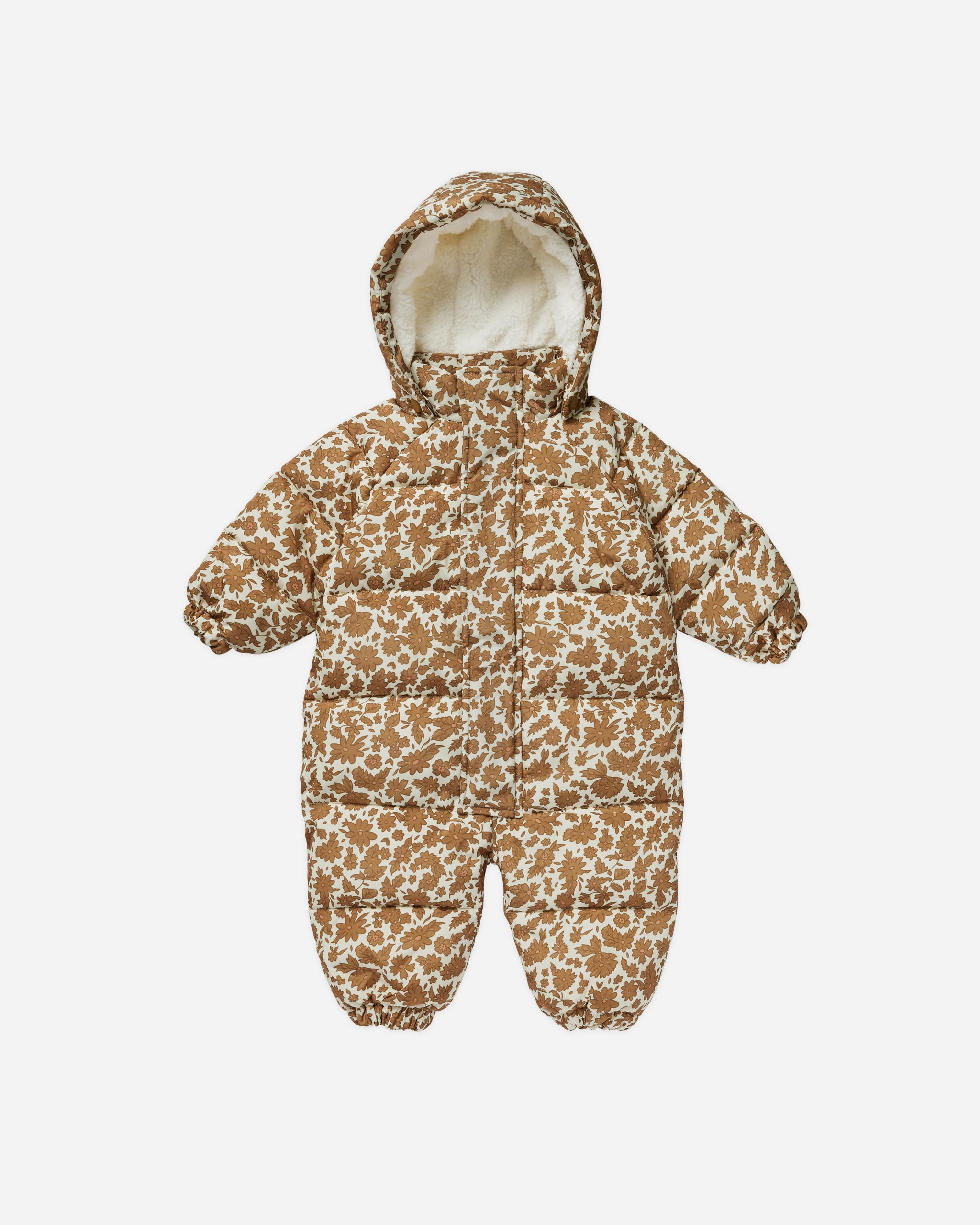 Puffer Onepiece | Gold Gardens - Rylee + Cru | Kids Clothes | Trendy Baby Clothes | Modern Infant Outfits |