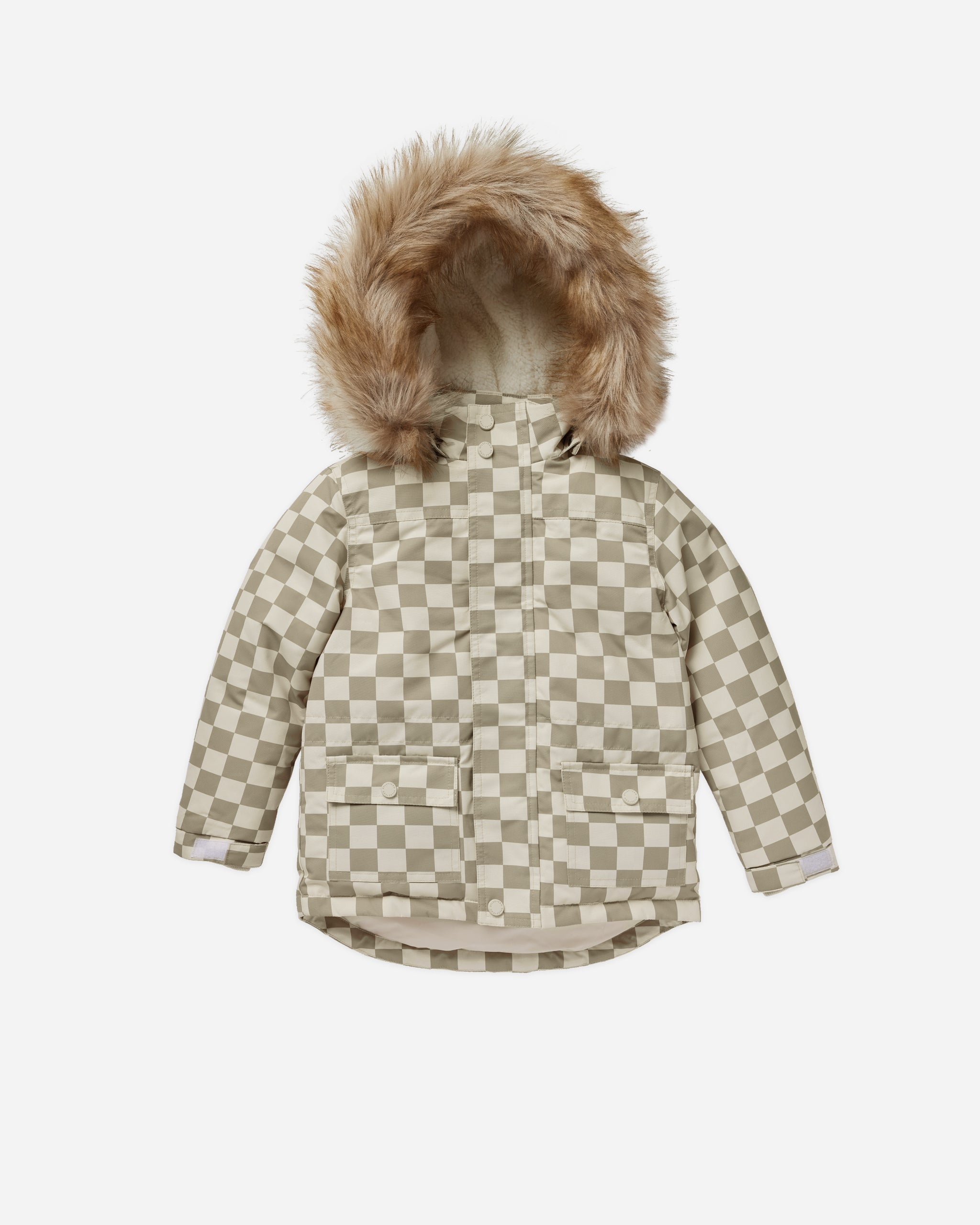 Parka Ski Jacket | Fern Check - Rylee + Cru | Kids Clothes | Trendy Baby Clothes | Modern Infant Outfits |