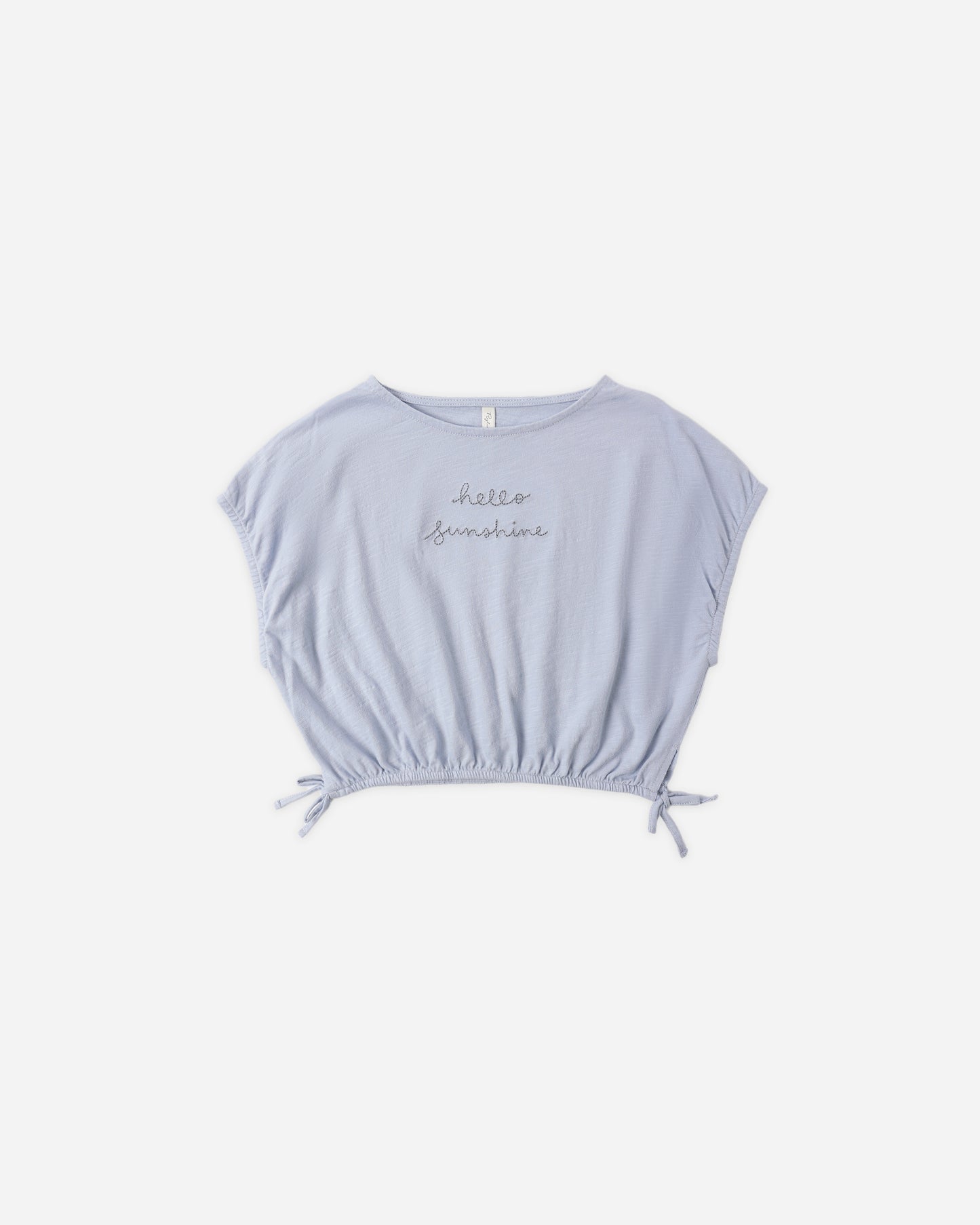 Cropped Cinch Tee Hello Sunshine - Rylee + Cru | Kids Clothes | Trendy Baby Clothes | Modern Infant Outfits |