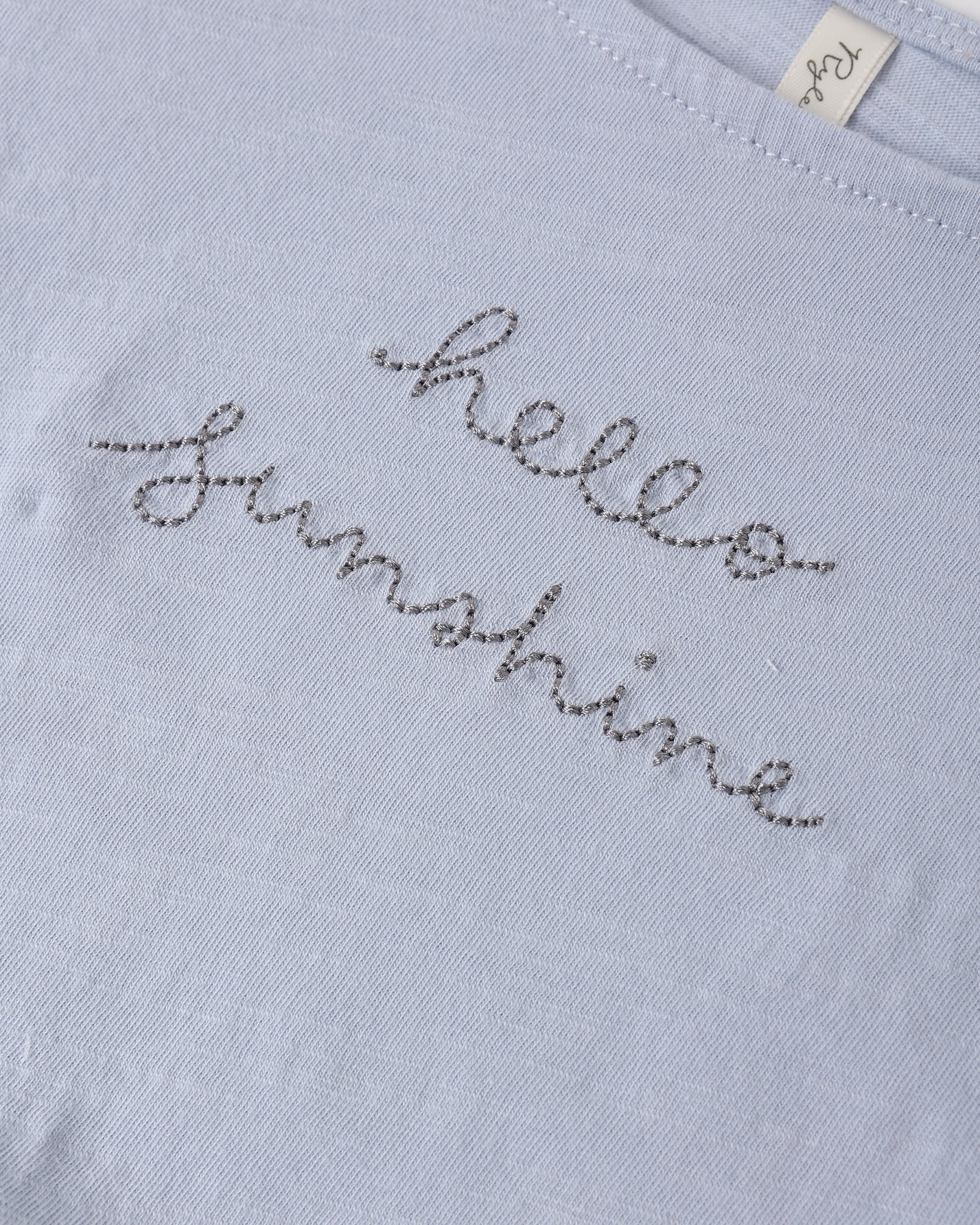 Cropped Cinch Tee Hello Sunshine - Rylee + Cru | Kids Clothes | Trendy Baby Clothes | Modern Infant Outfits |