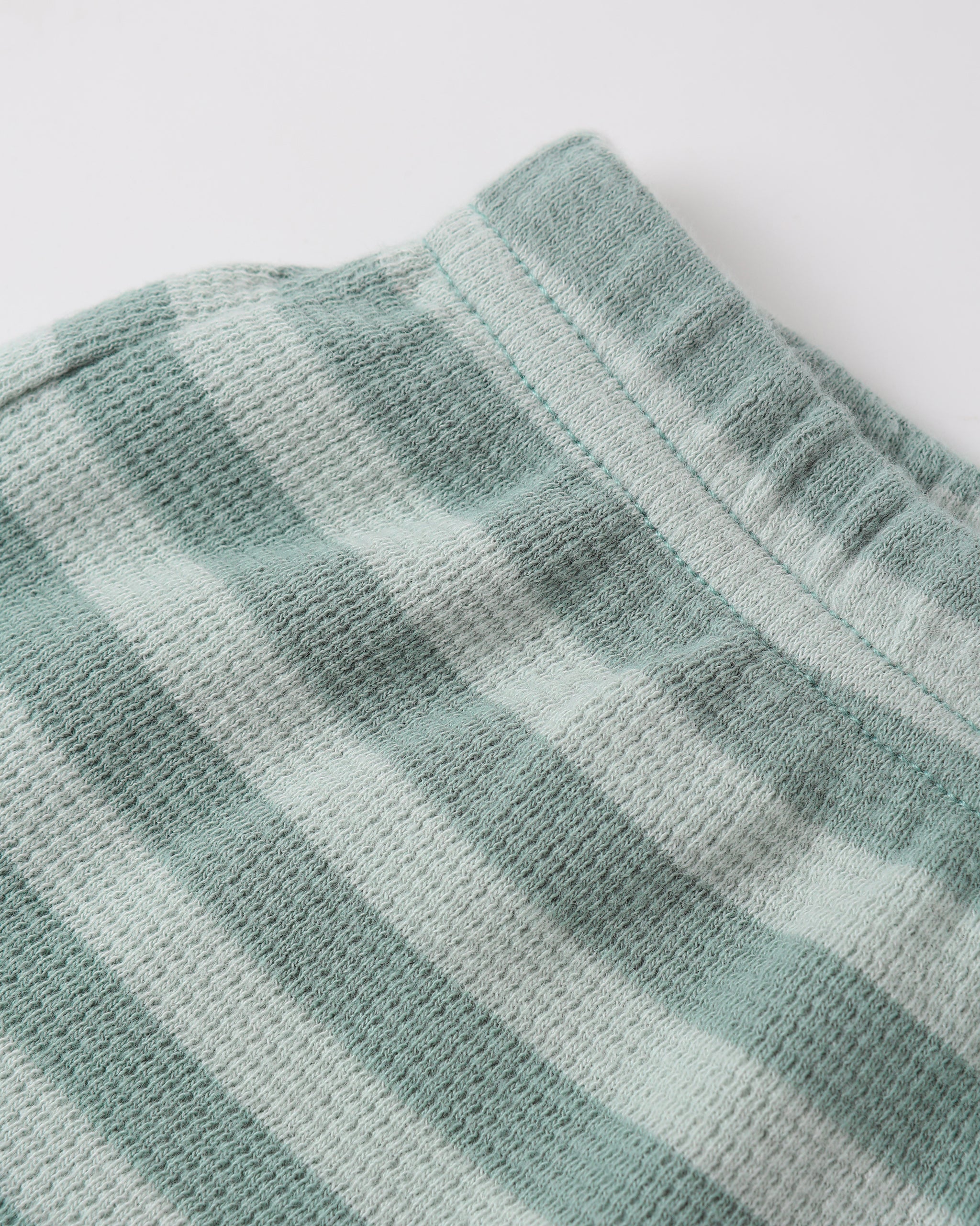 Summer Waffle Set Sea Green Stripe - Rylee + Cru | Kids Clothes | Trendy Baby Clothes | Modern Infant Outfits |