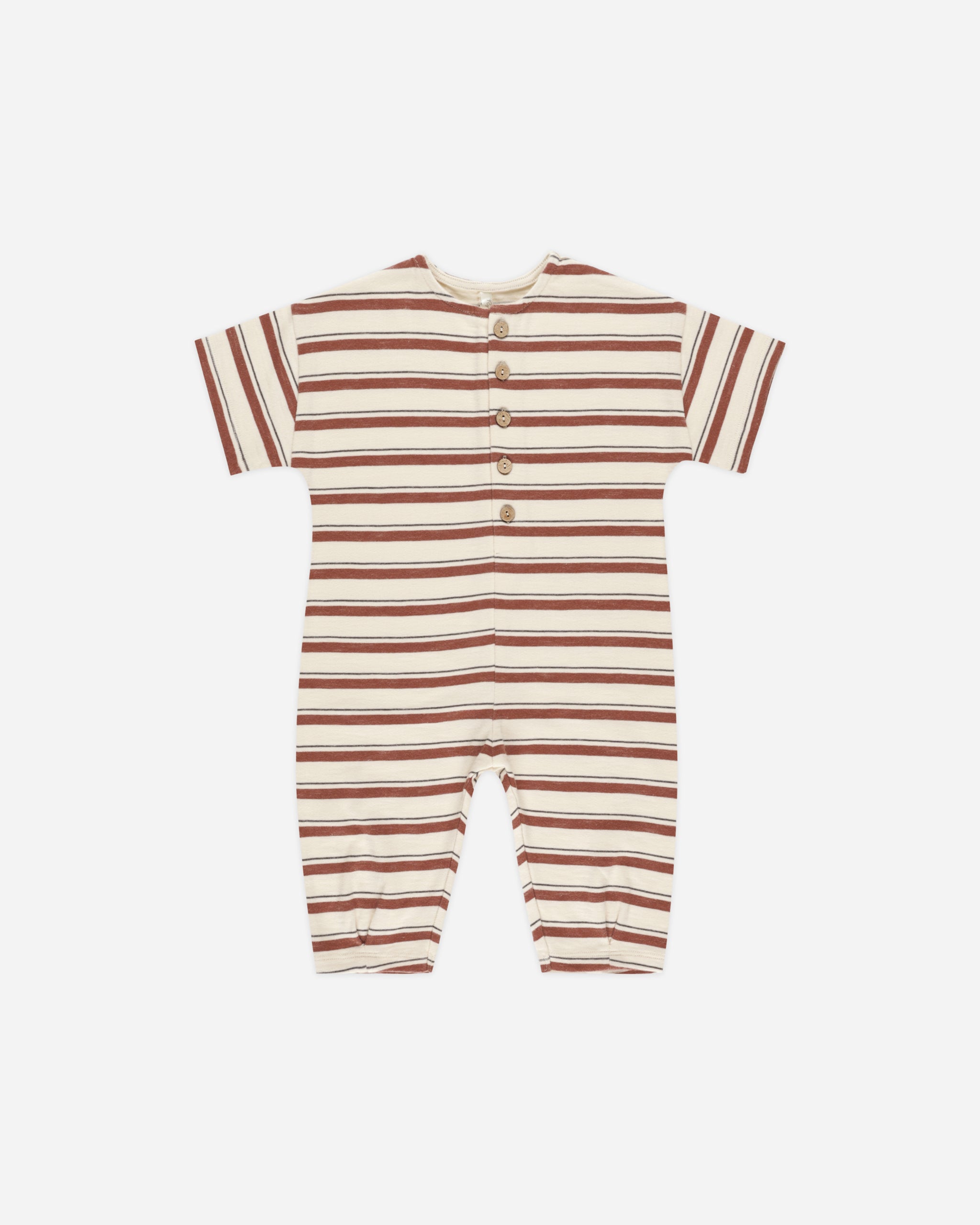 Hayes Jumpsuit || Brick Stripe